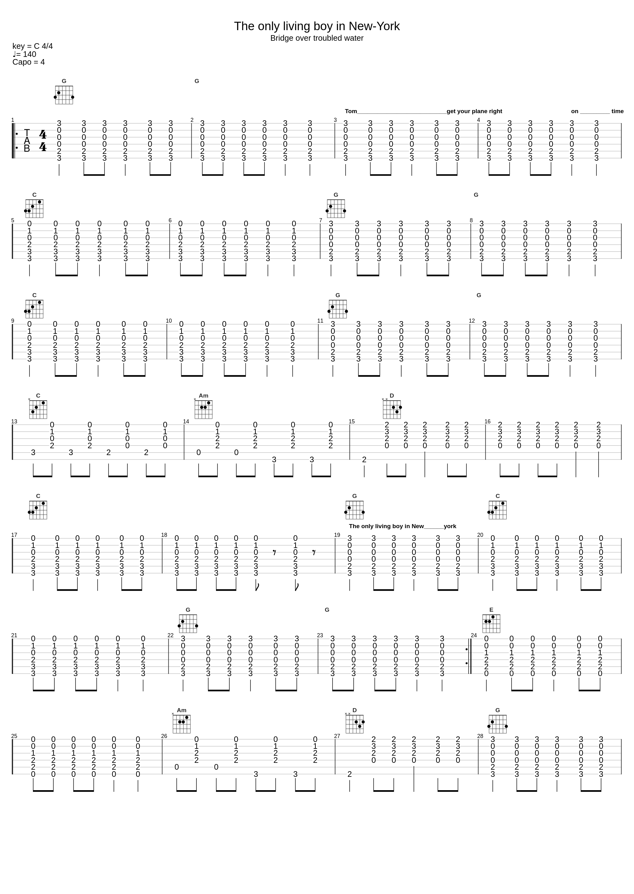 The Only Living Boy In New York_Paul Simon_1