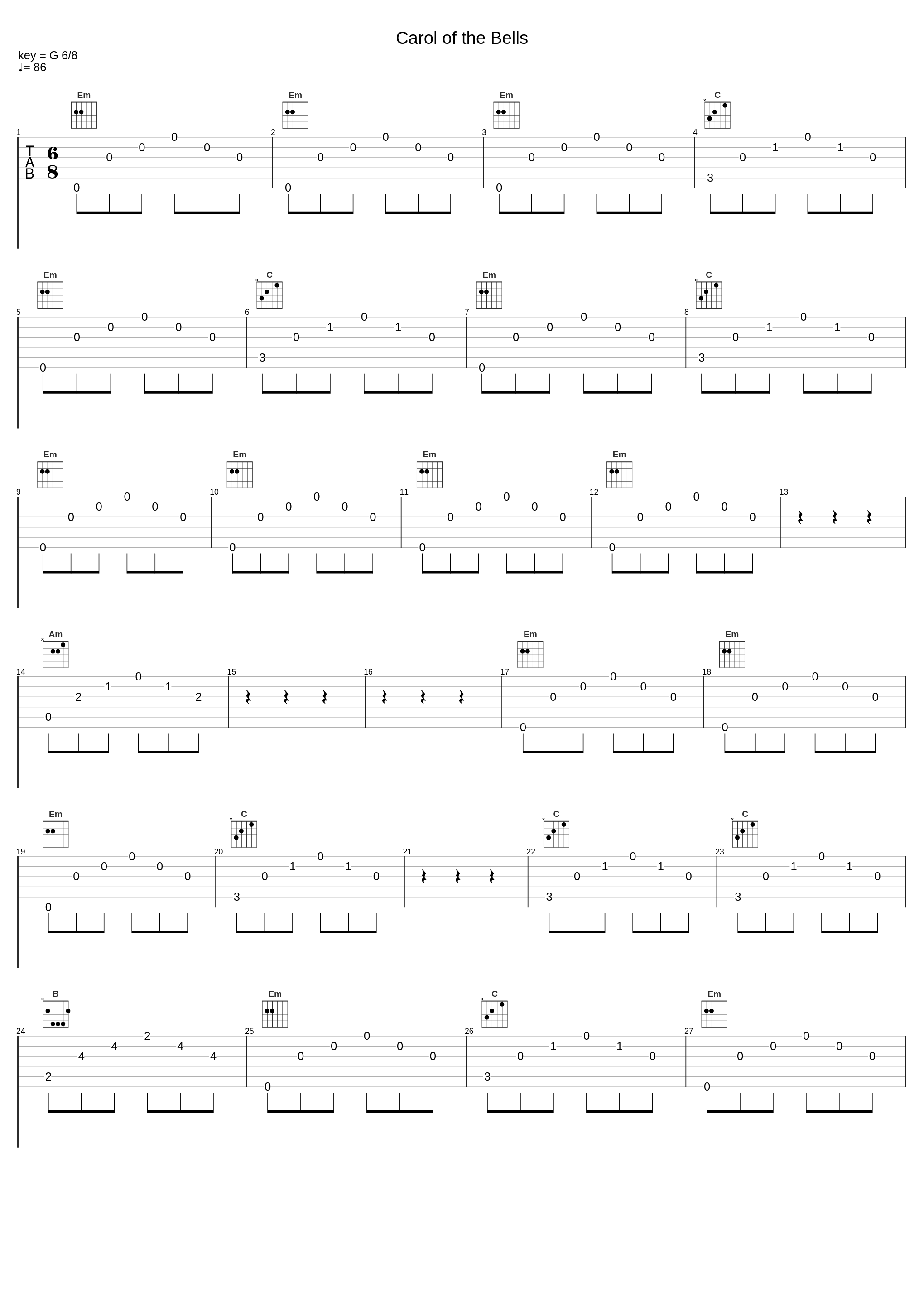 Carol of the Bells_Position Music_1