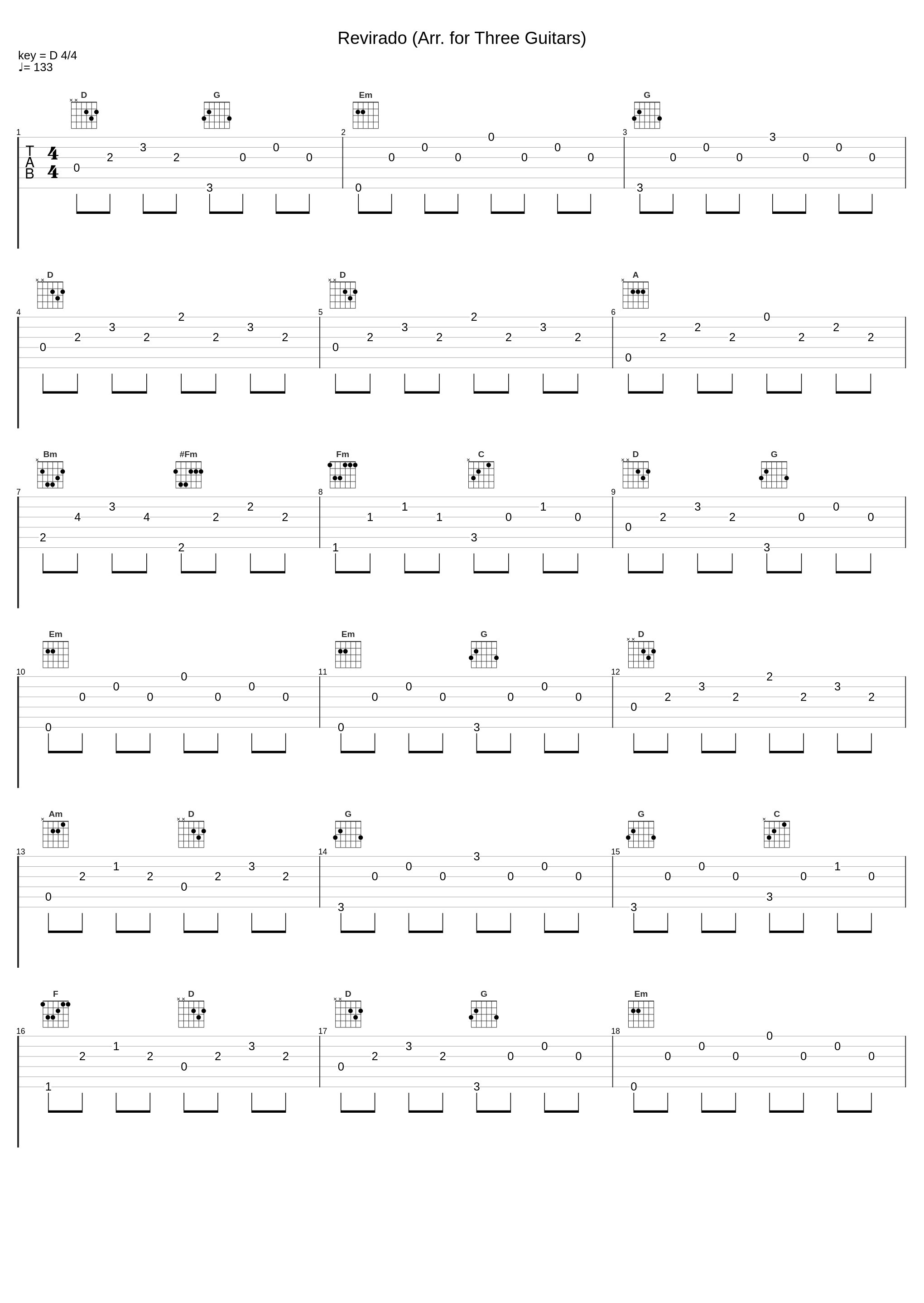 Revirado (Arr. for Three Guitars)_Manuel Barrueco,Beijing Guitar Duo_1