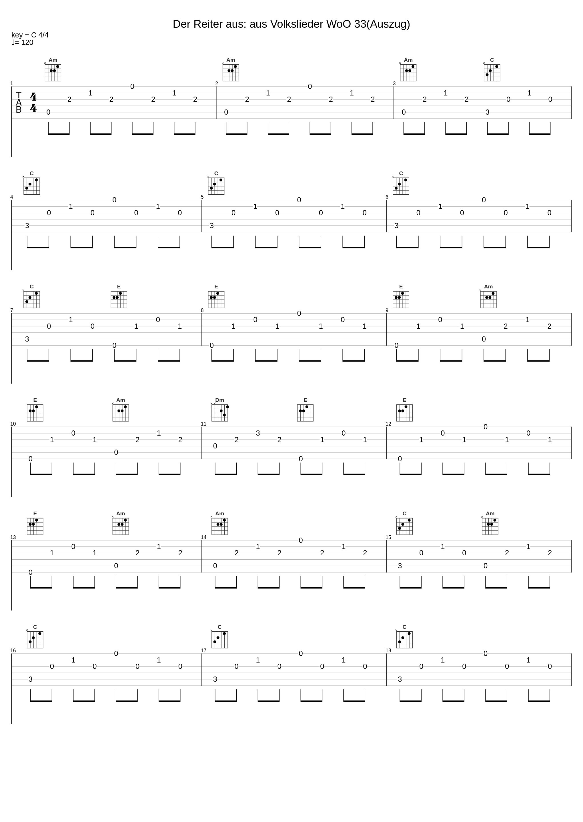 Der Reiter aus: aus Volkslieder WoO 33(Auszug)_Schüler, Peter,Wawroschek, Ursula,Ursula,N/A_1