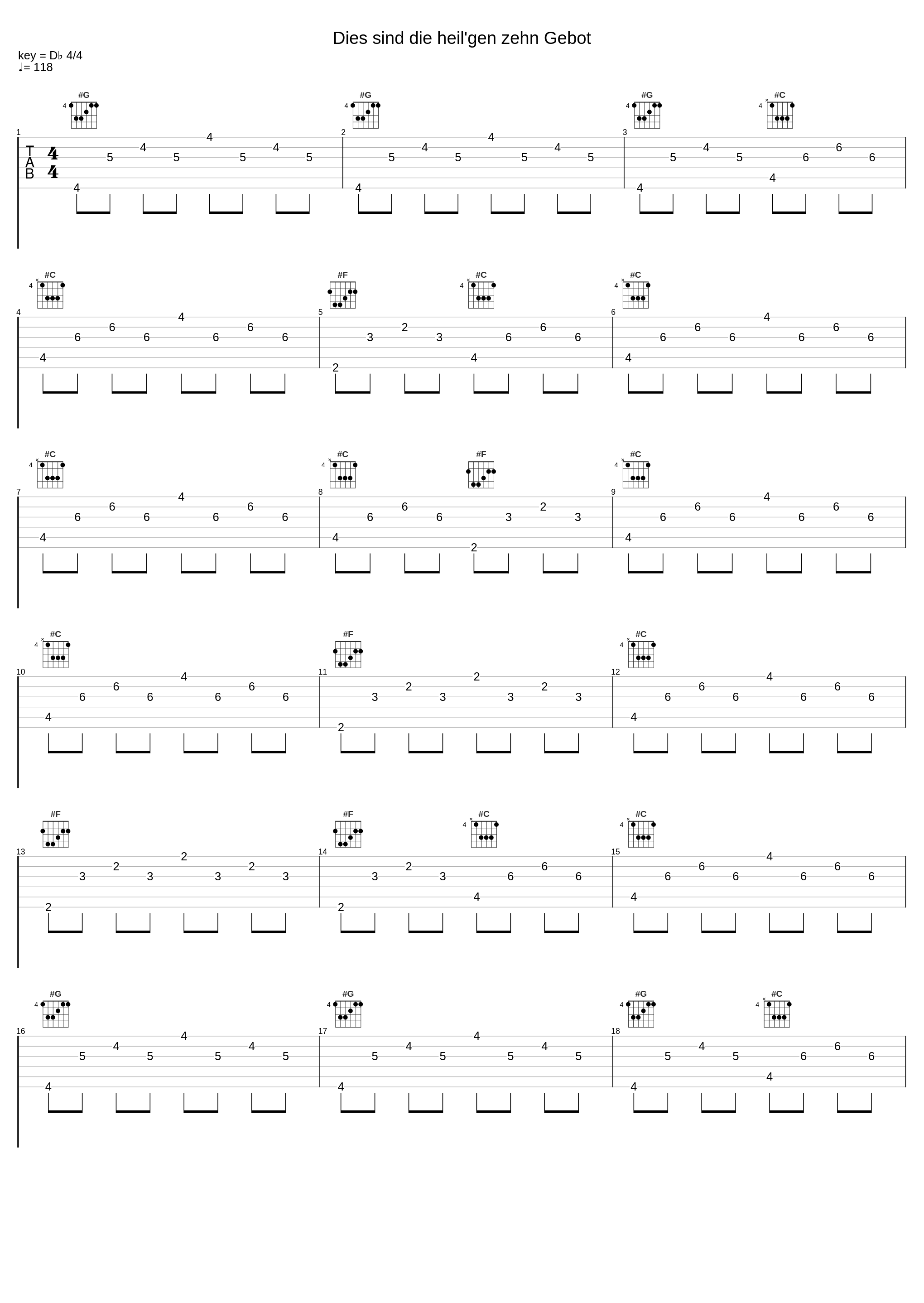 Dies sind die heil'gen zehn Gebot_Joseph Payne,Johann Pachelbel_1