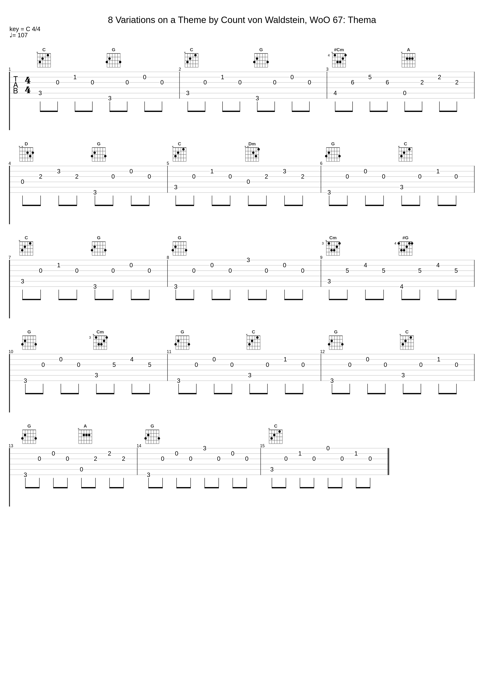 8 Variations on a Theme by Count von Waldstein, WoO 67: Thema_Peter Hill,Benjamin Frith_1