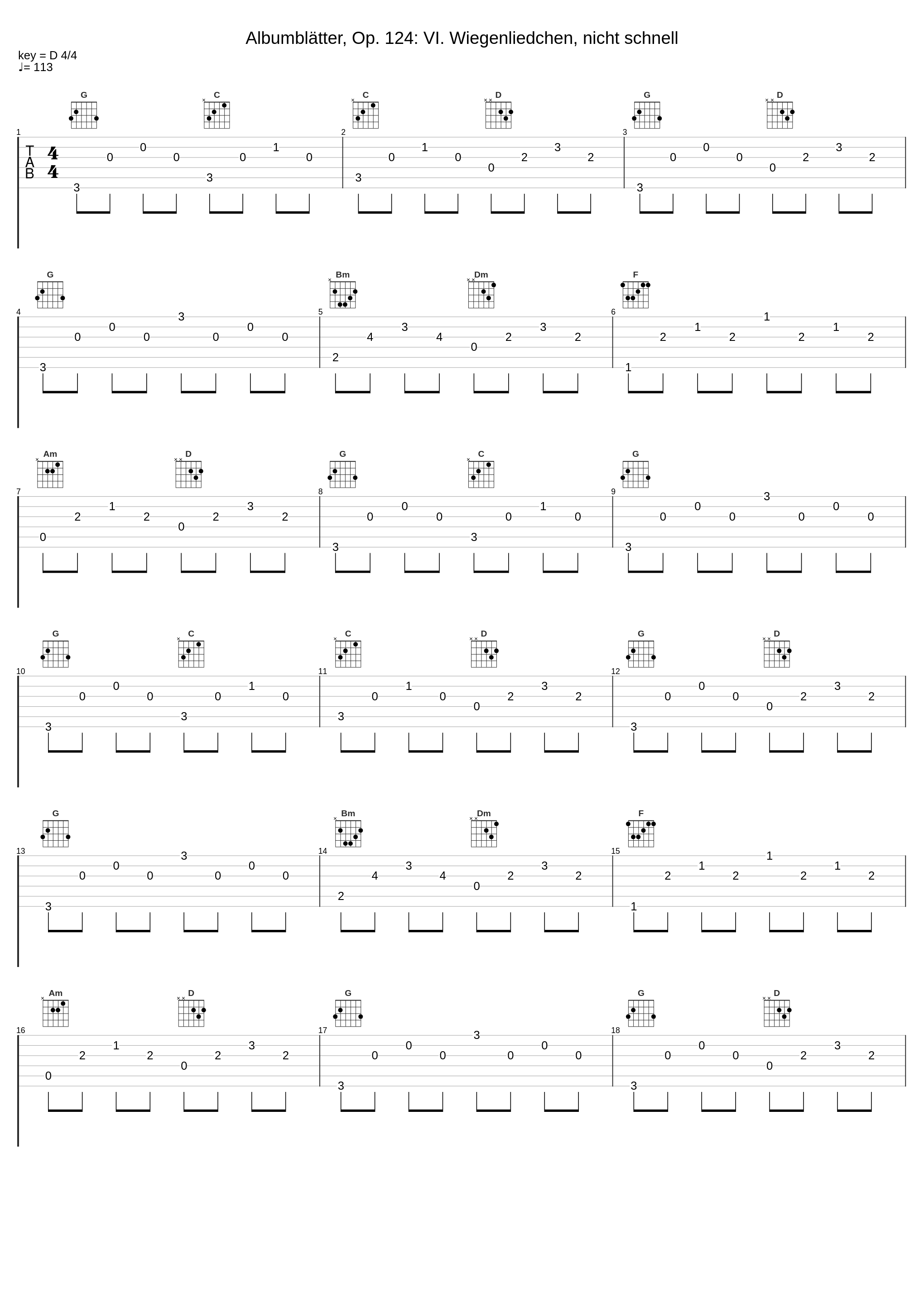 Albumblätter, Op. 124: VI. Wiegenliedchen, nicht schnell_Eric Le Sage,Robert Schumann_1