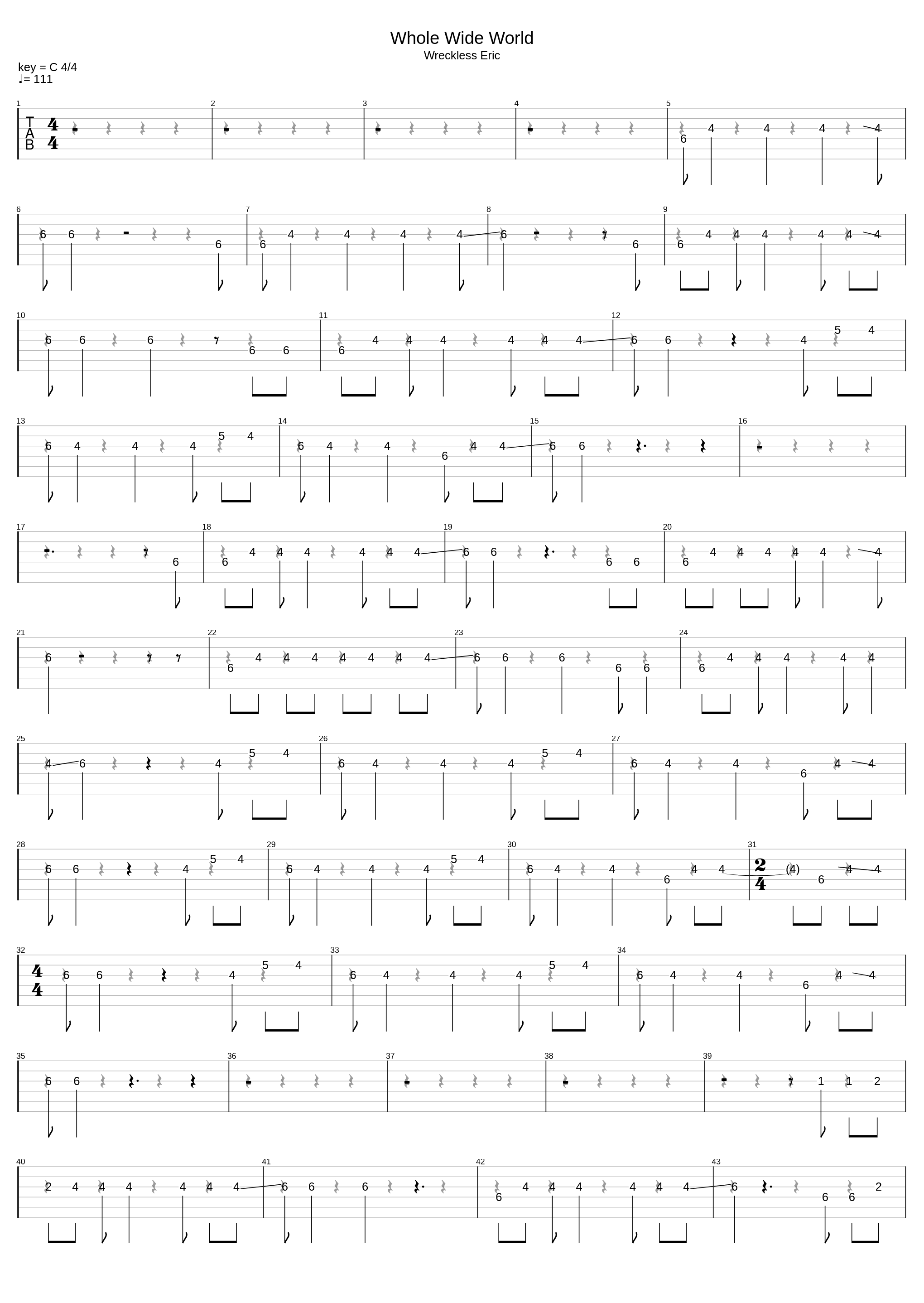 Whole Wide World_Wreckless Eric_1