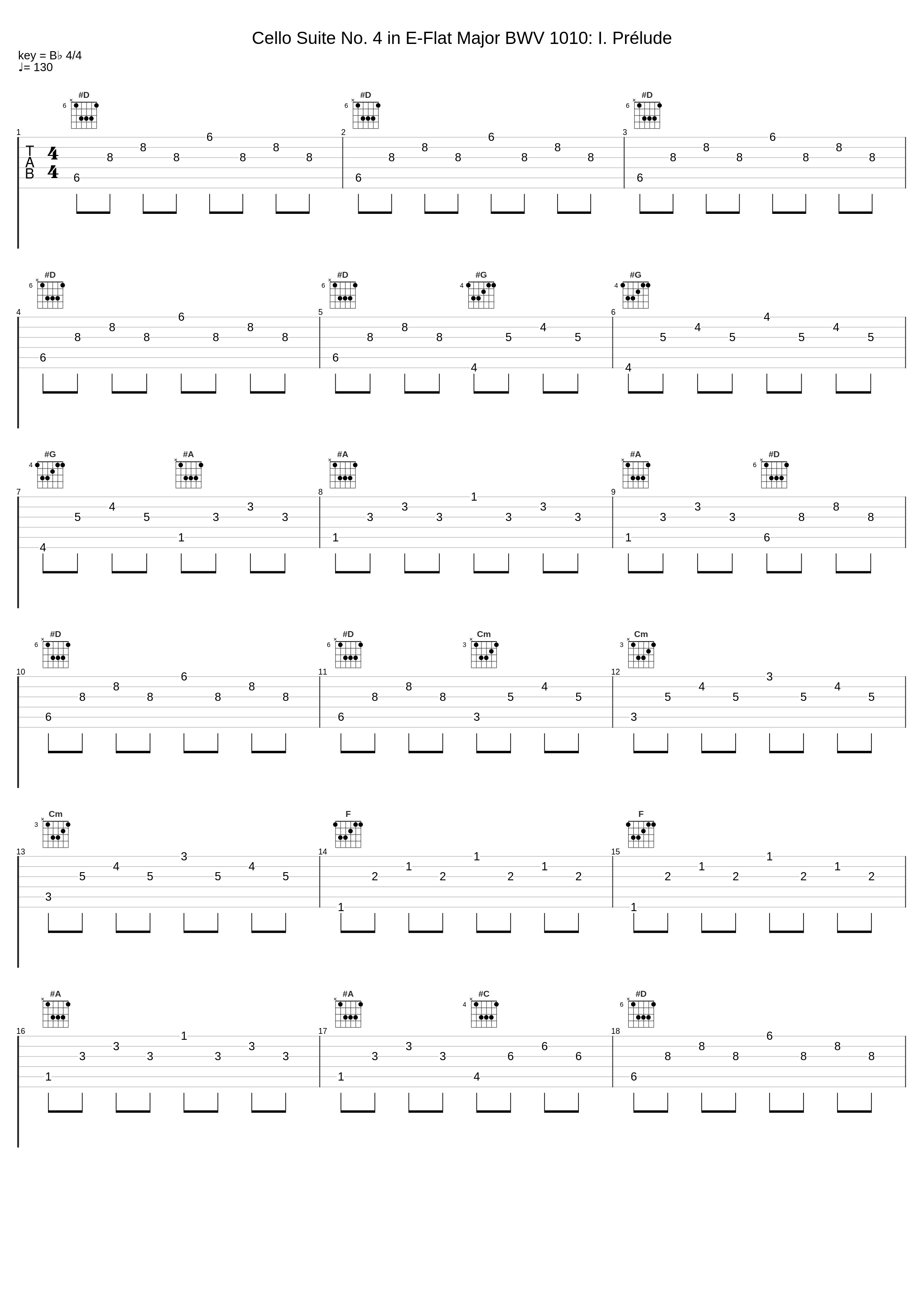 Cello Suite No. 4 in E-Flat Major BWV 1010: I. Prélude_Luigi Piovano,Johann Sebastian Bach_1