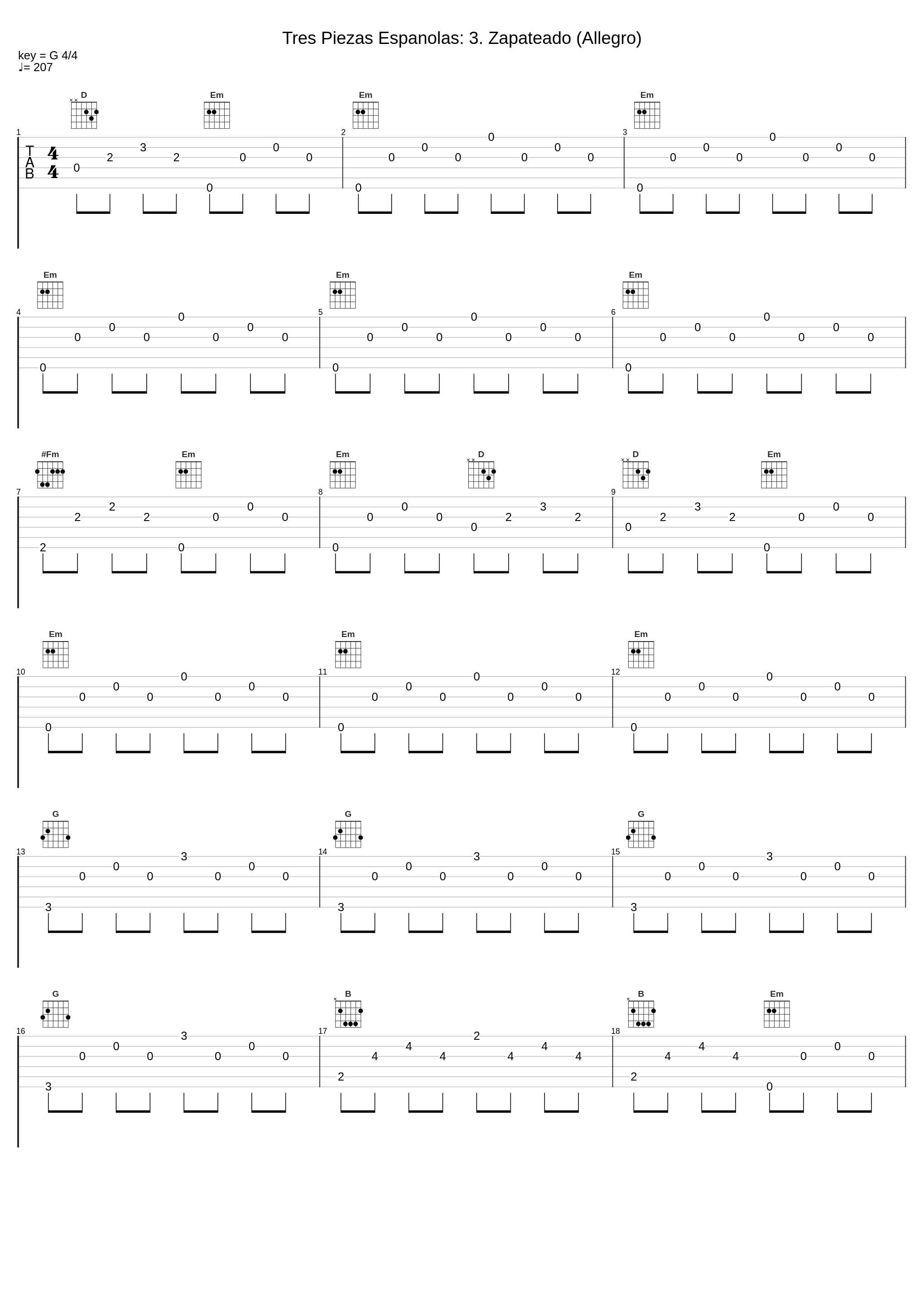 Tres Piezas Espanolas: 3. Zapateado (Allegro)_Manuel Barrueco_1