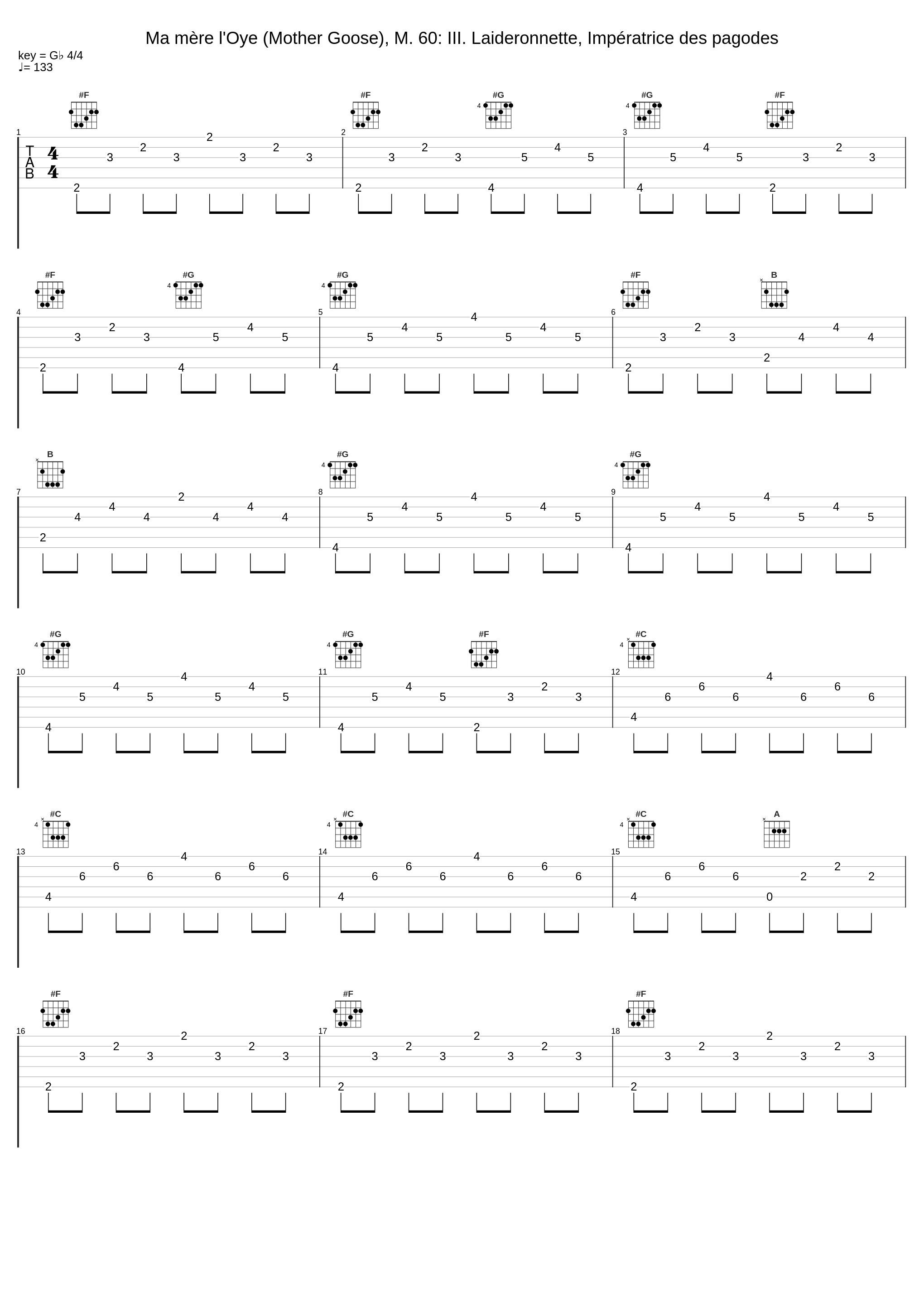 Ma mère l'Oye (Mother Goose), M. 60: III. Laideronnette, Impératrice des pagodes_Walter Rinaldi,Franz Liszt_1