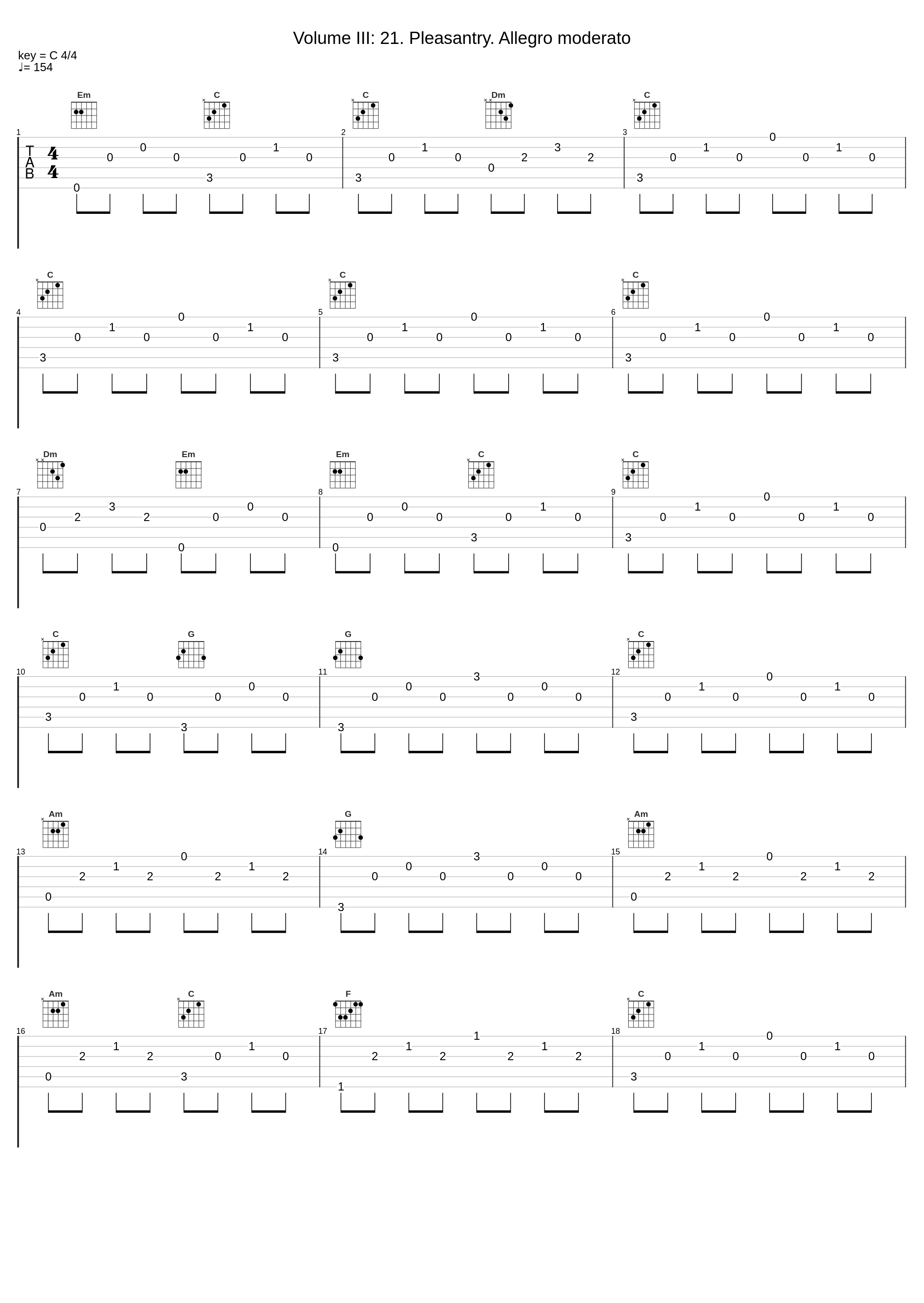 Volume III: 21. Pleasantry. Allegro moderato_György Sándor,Béla Bartók_1