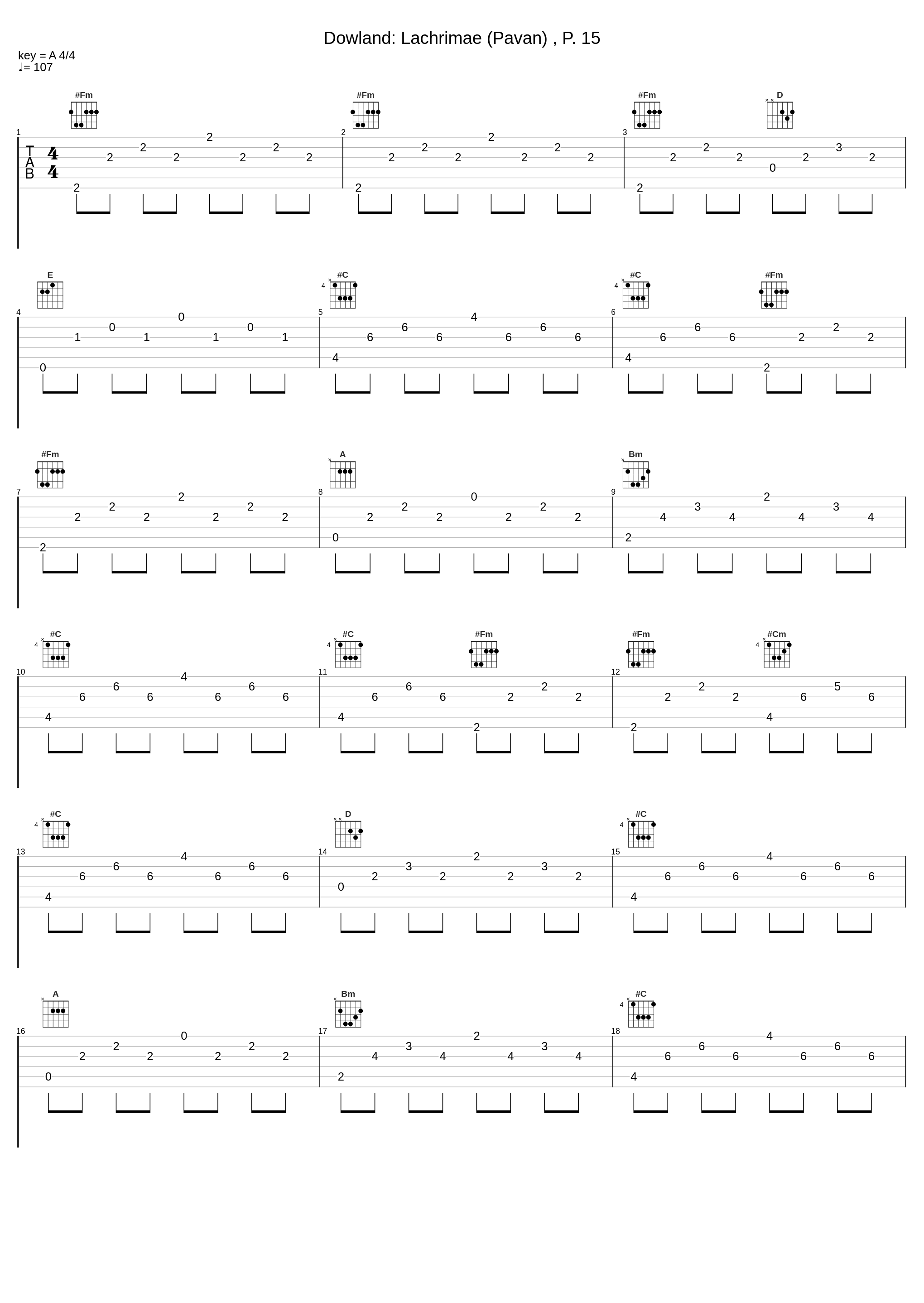 Dowland: Lachrimae (Pavan) , P. 15_David Russell_1