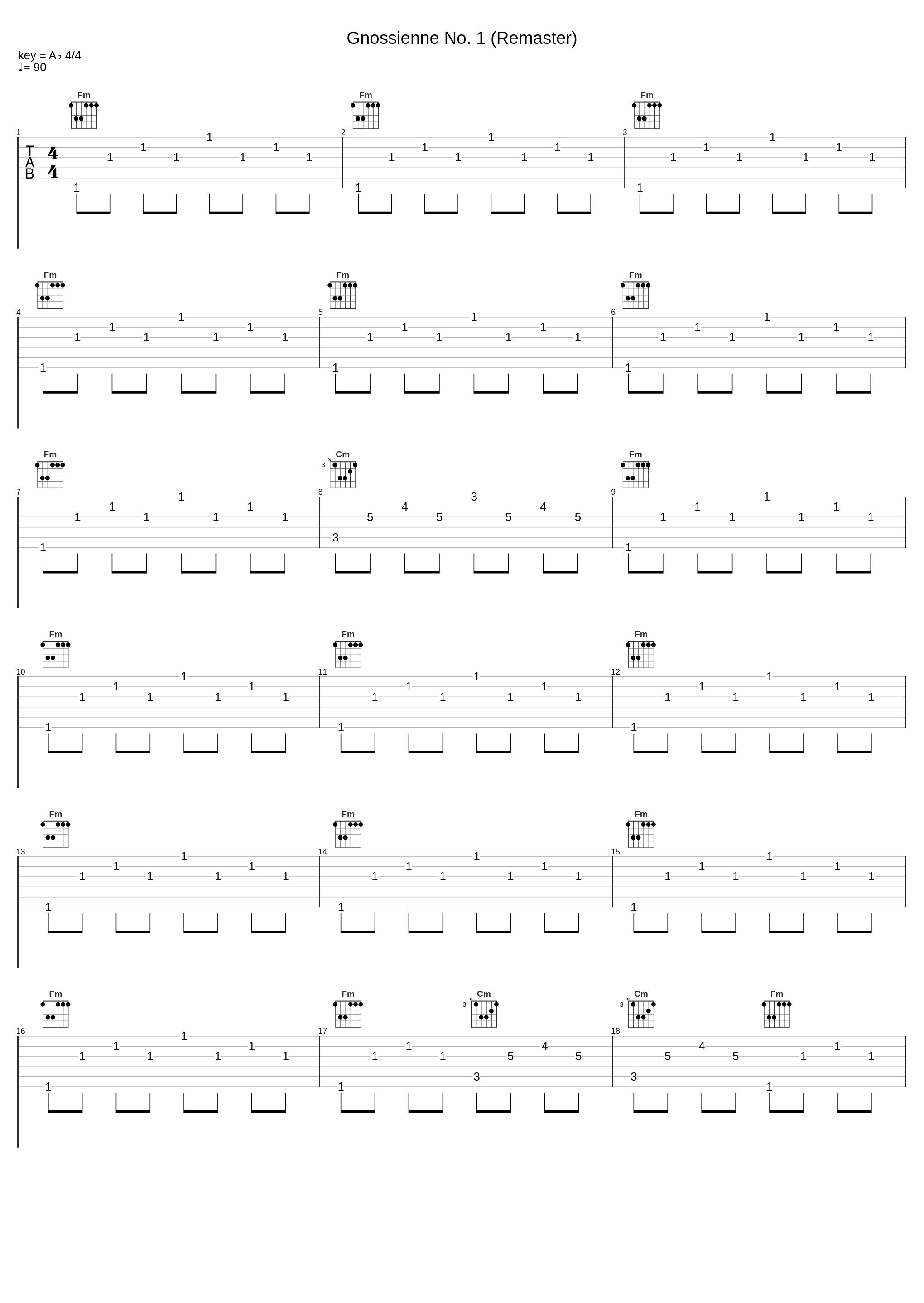 Gnossienne No. 1 (Remaster)_Erik Satie_1