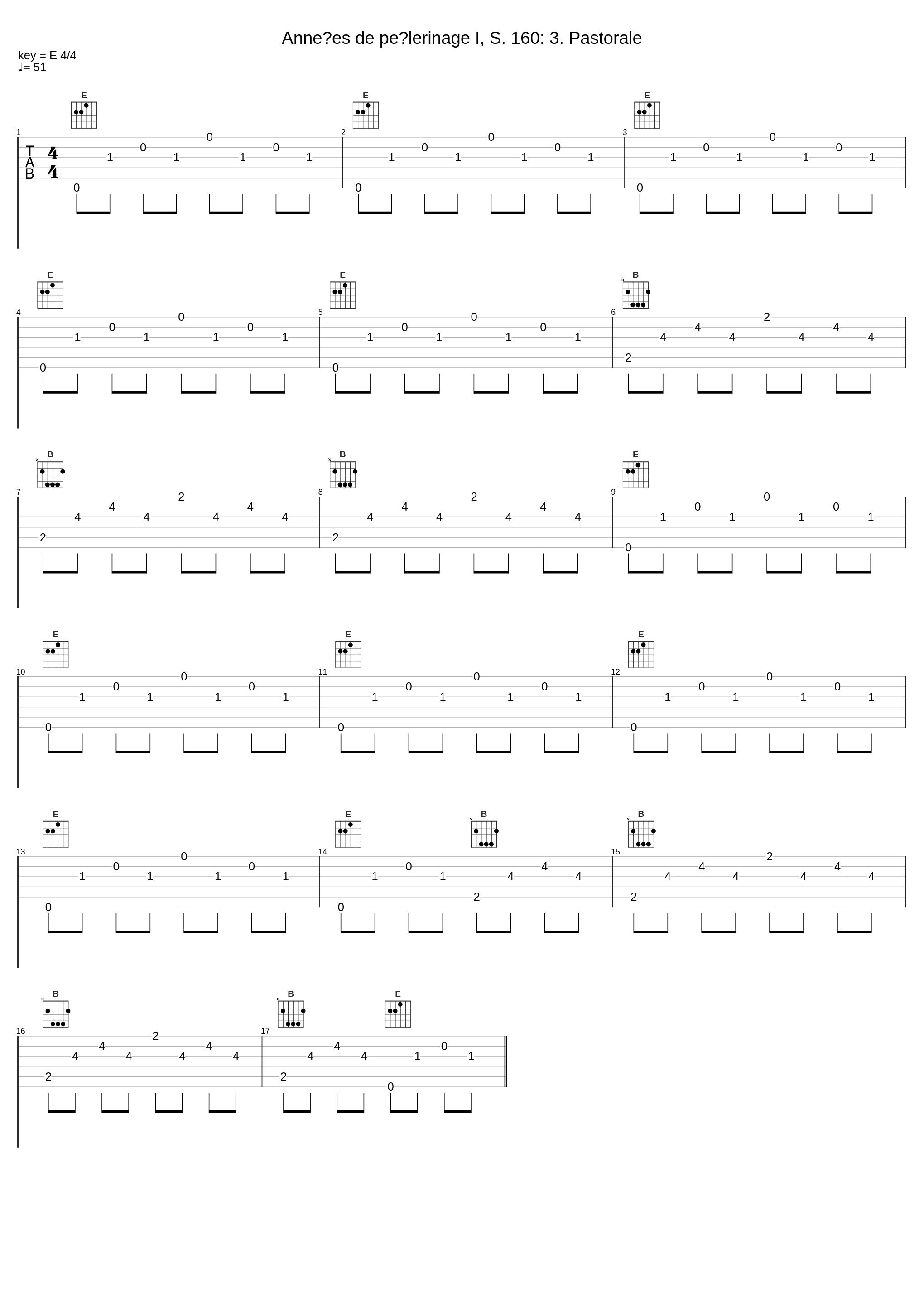 Années de pèlerinage I, S. 160: 3. Pastorale_Al Goranski,Franz Liszt_1