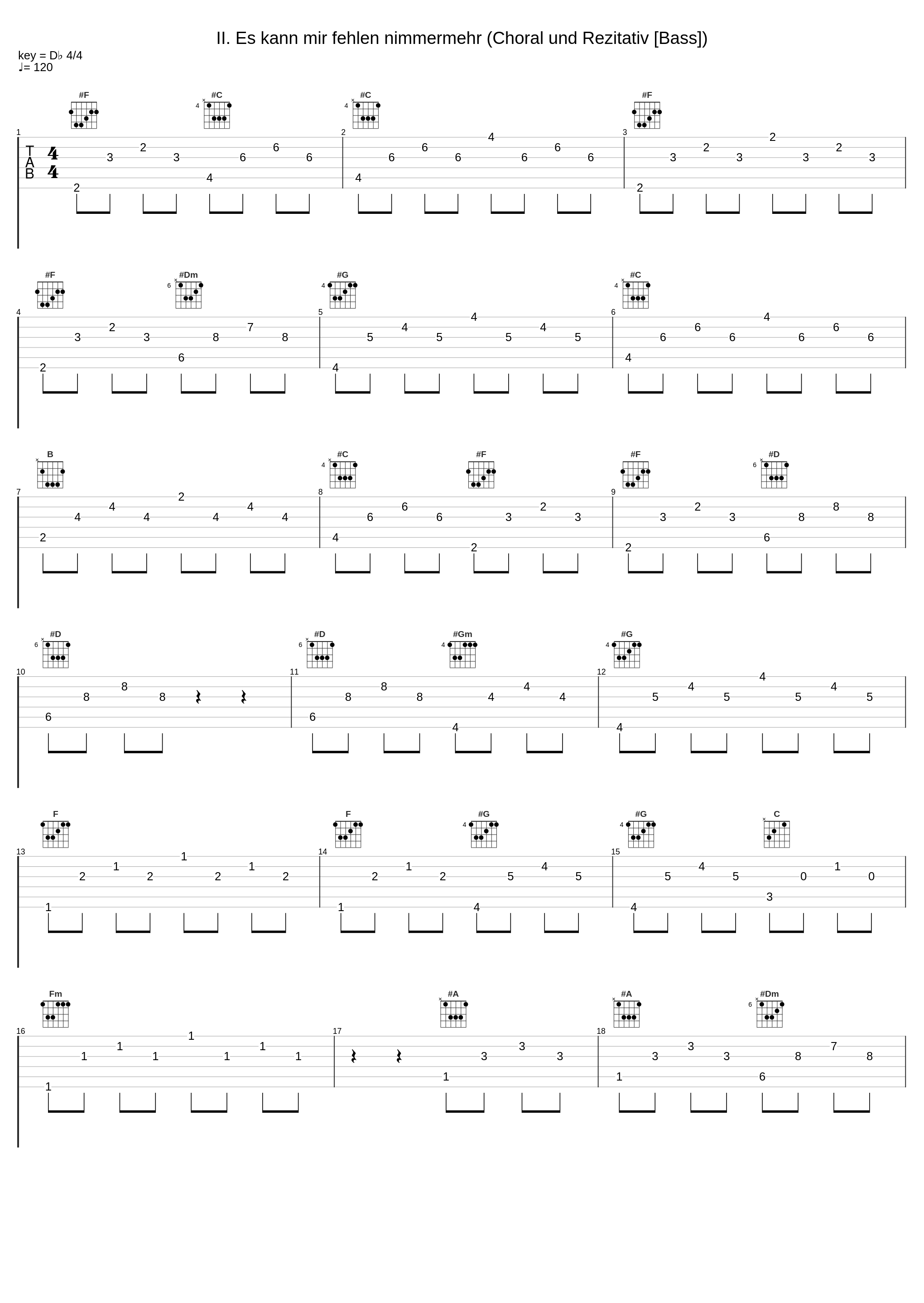 II. Es kann mir fehlen nimmermehr (Choral und Rezitativ [Bass])_Peter Harvey,Rudolf Lutz,Chor der J.S. Bach-Stiftung,Johann Sebastian Bach_1