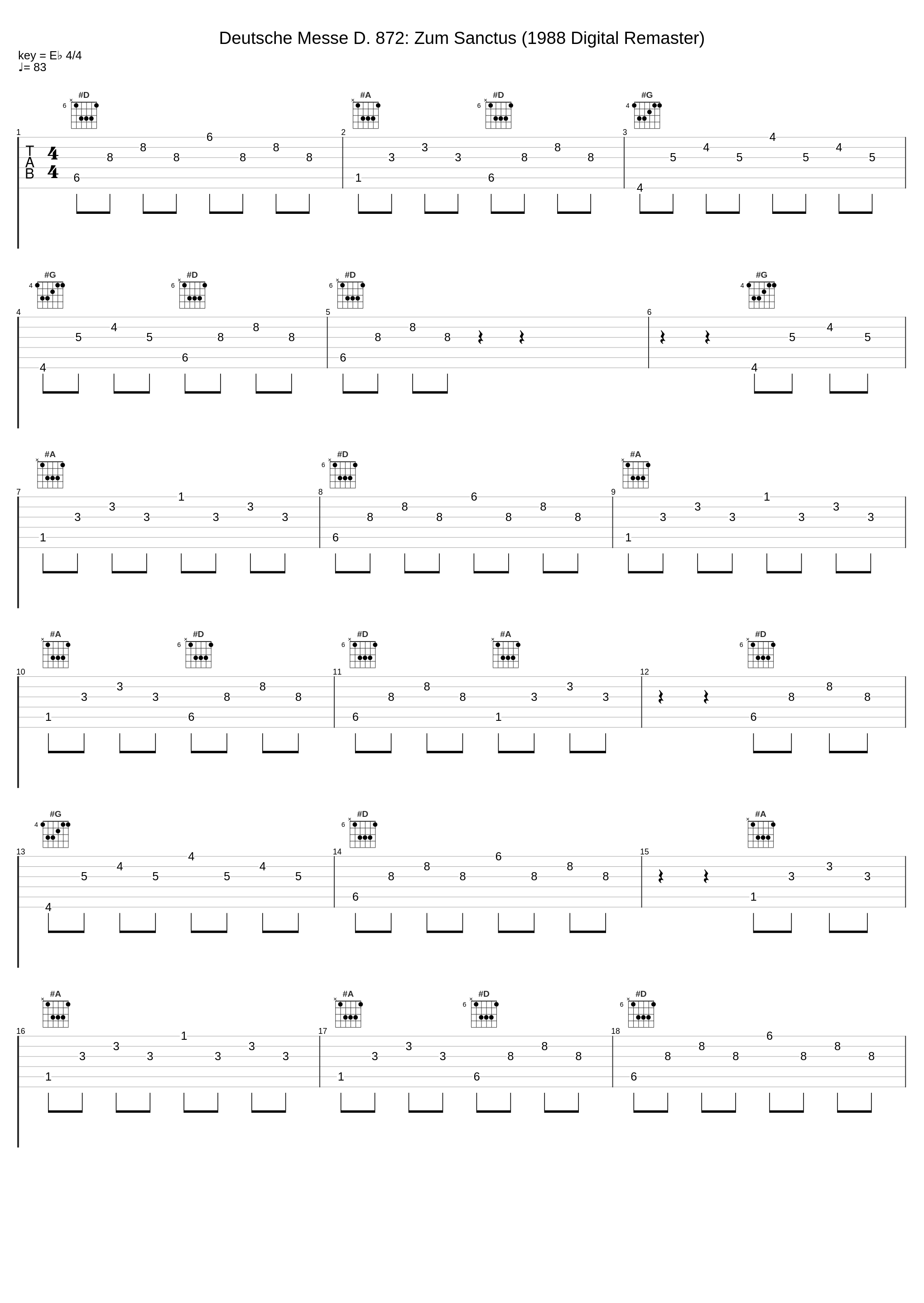 Deutsche Messe D. 872: Zum Sanctus (1988 Digital Remaster)_Chor der St. Hedwigs-Kathedrale Berlin,Berliner Symphoniker,Wolfgang Meyer,Karl Forster_1