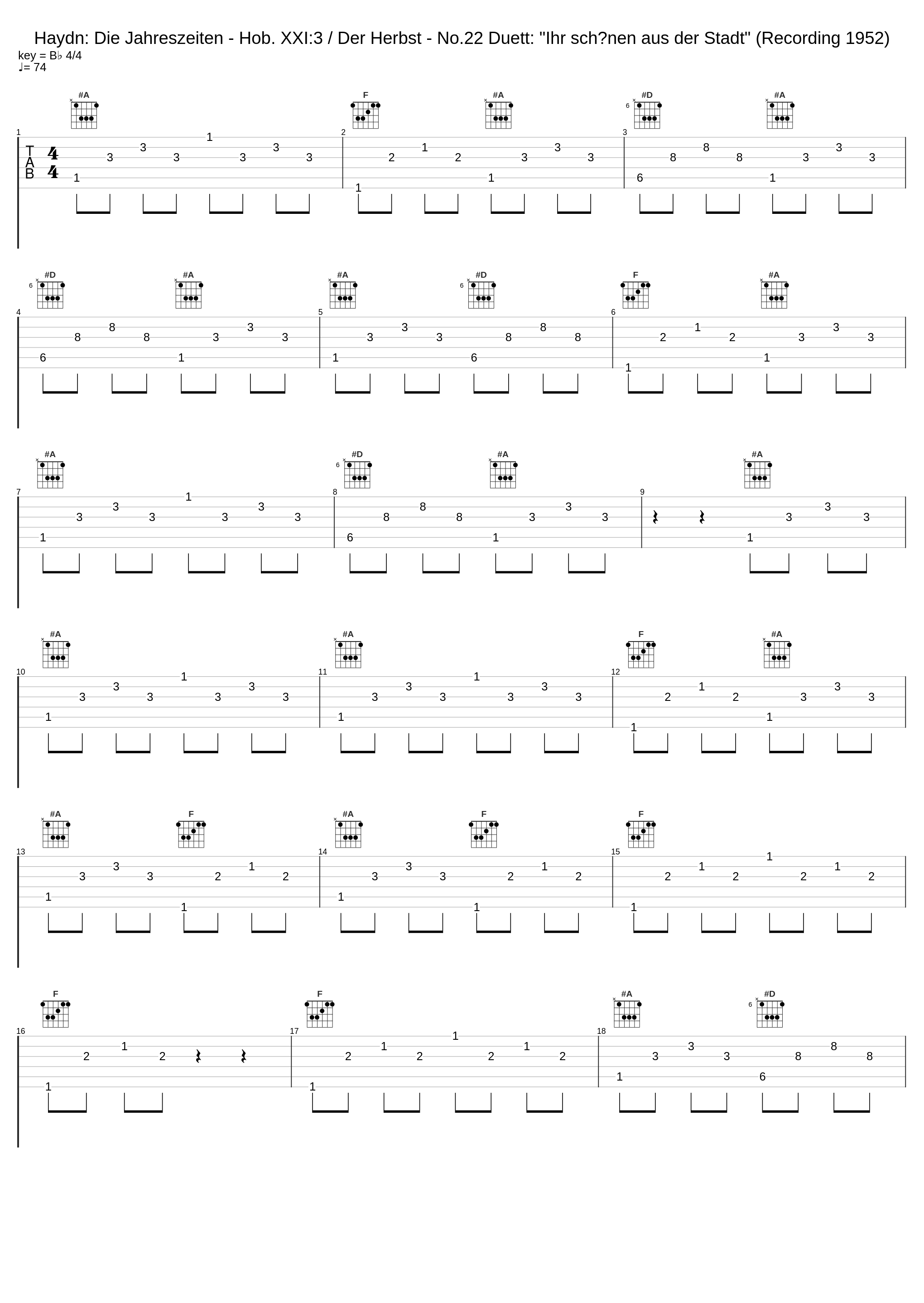 Haydn: Die Jahreszeiten - Hob. XXI:3 / Der Herbst - No.22 Duett: "Ihr schönen aus der Stadt" (Recording 1952)_Elfride Trötschel,Walther Ludwig,RIAS Symphony Orchestra Berlin,Ferenc Fricsay_1