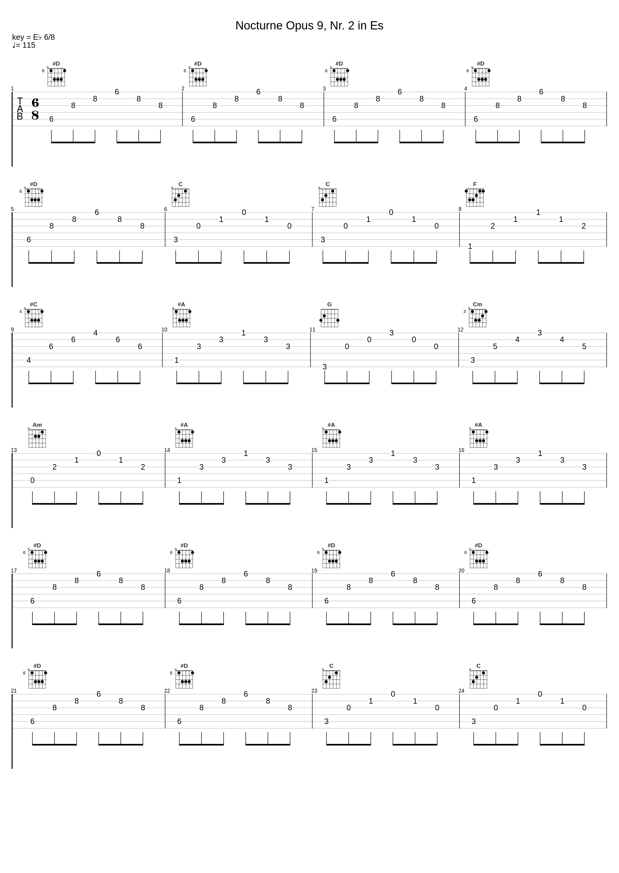 Nocturne Opus 9, Nr. 2 in Es_Loek van der Leeden,Frédéric Chopin_1