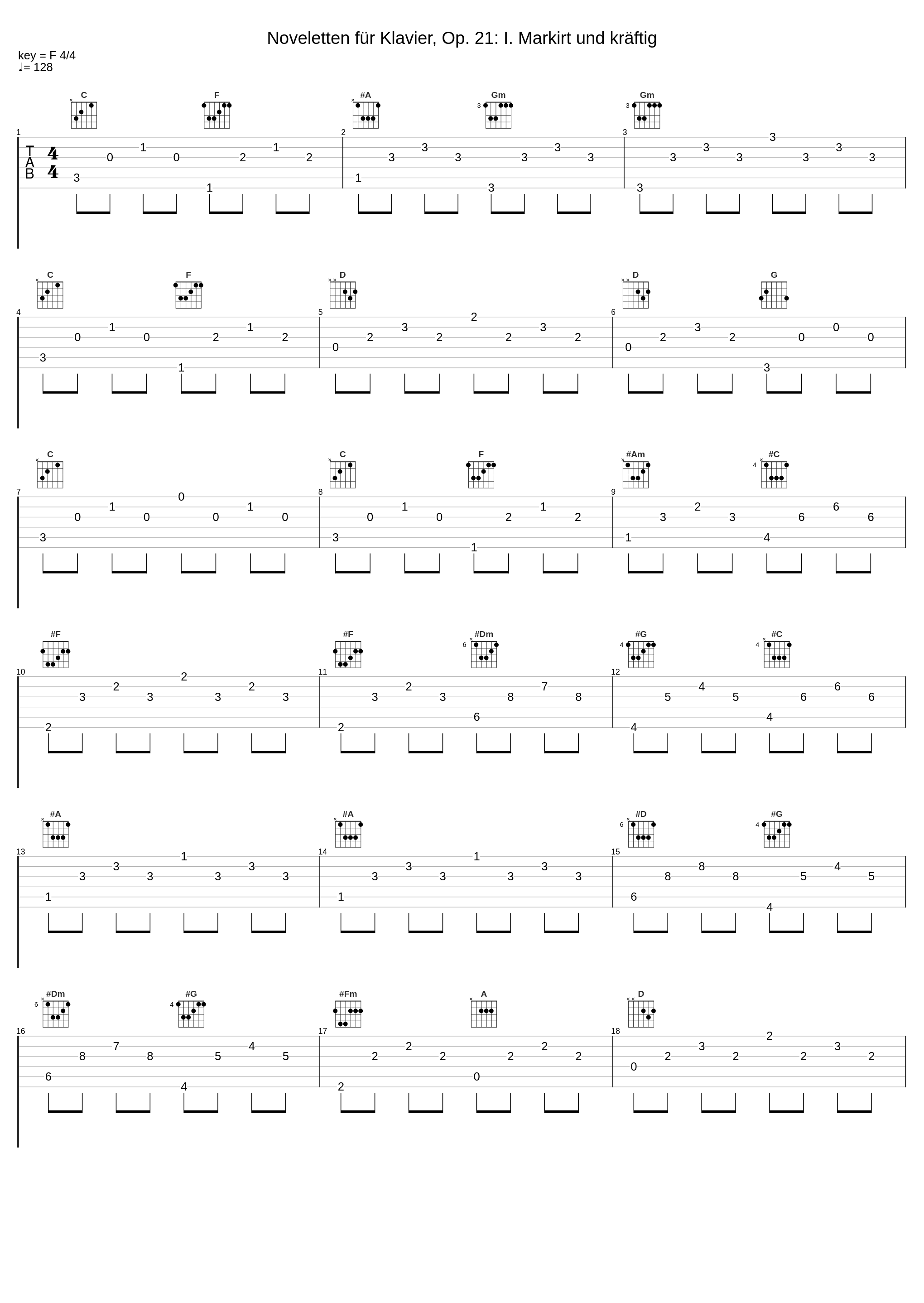 Noveletten für Klavier, Op. 21: I. Markirt und kräftig_Eric Le Sage,Robert Schumann_1