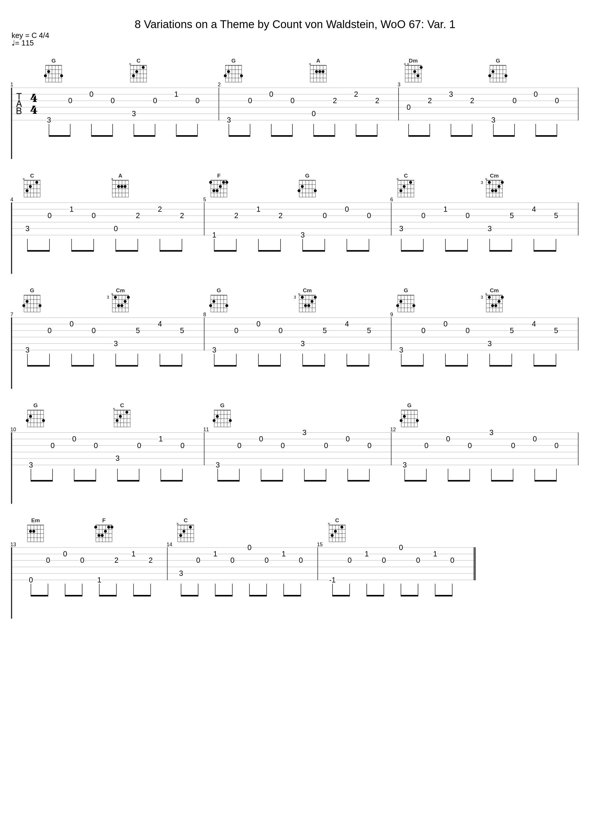 8 Variations on a Theme by Count von Waldstein, WoO 67: Var. 1_Peter Hill,Benjamin Frith_1