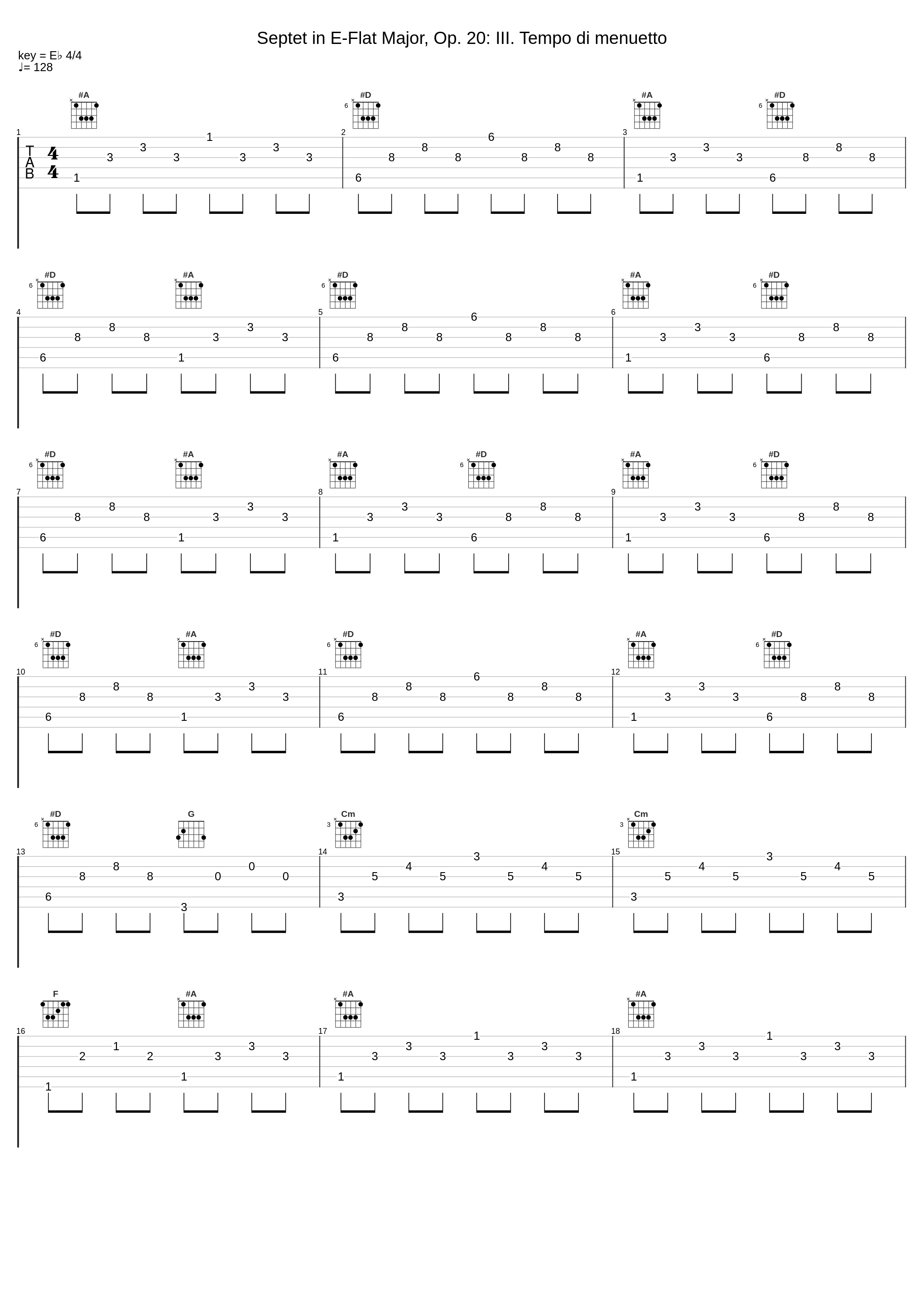 Septet in E-Flat Major, Op. 20: III. Tempo di menuetto_Orchester Wiener Akademie,Martin Haselböck,Ludwig van Beethoven_1