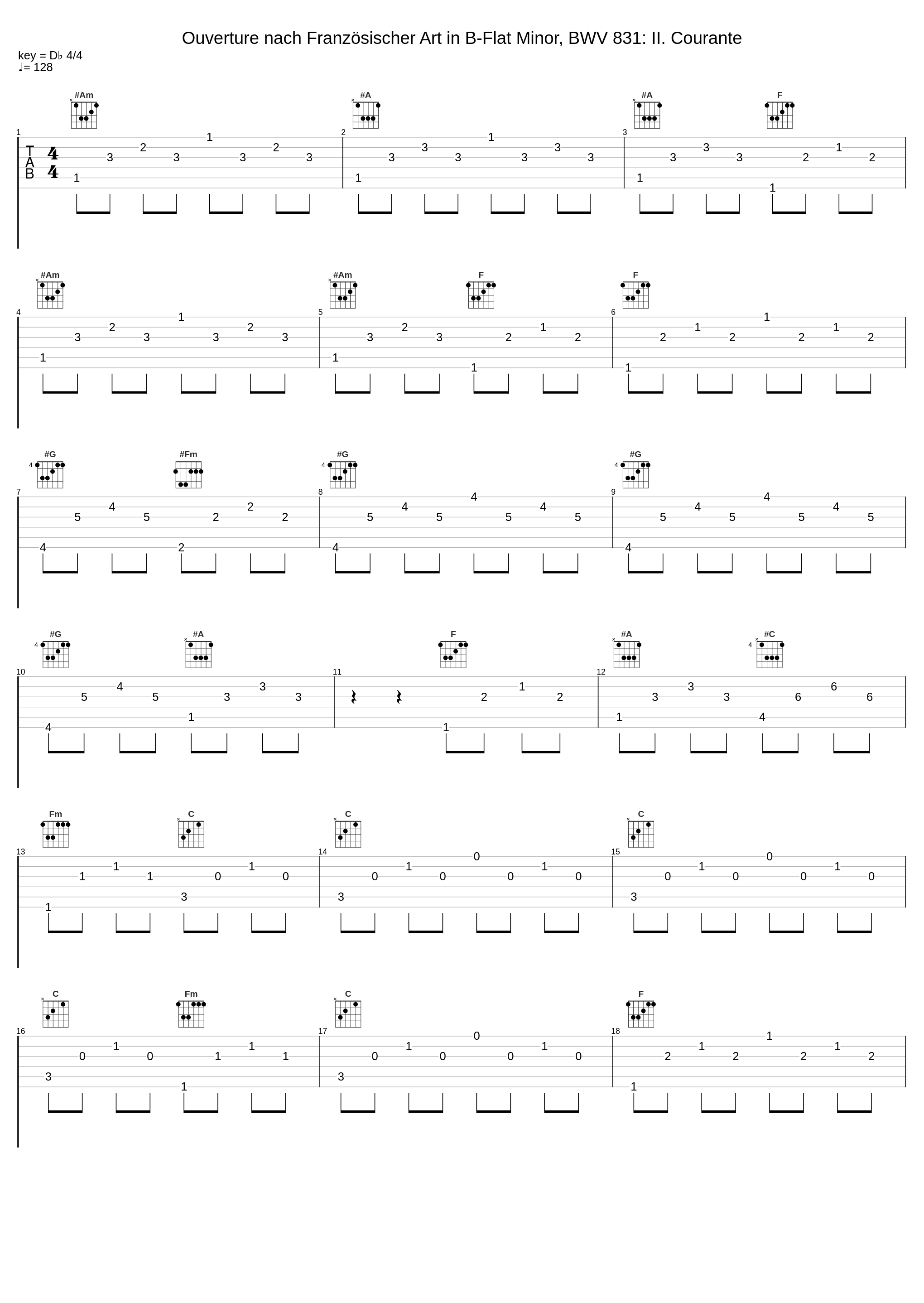 Ouverture nach Französischer Art in B-Flat Minor, BWV 831: II. Courante_Benjamin Alard,Johann Sebastian Bach_1