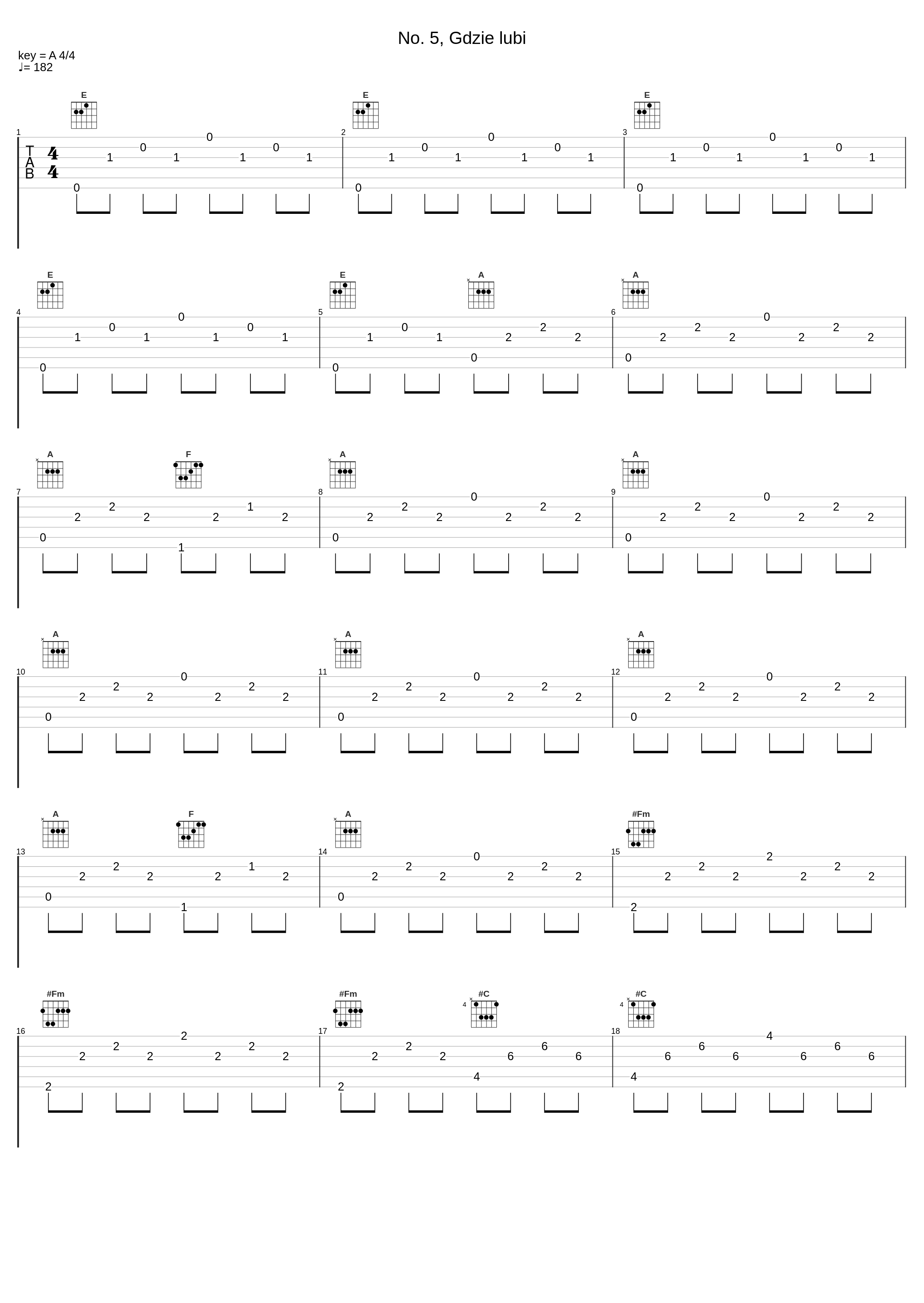 No. 5, Gdzie lubi_Frédéric Chopin_1