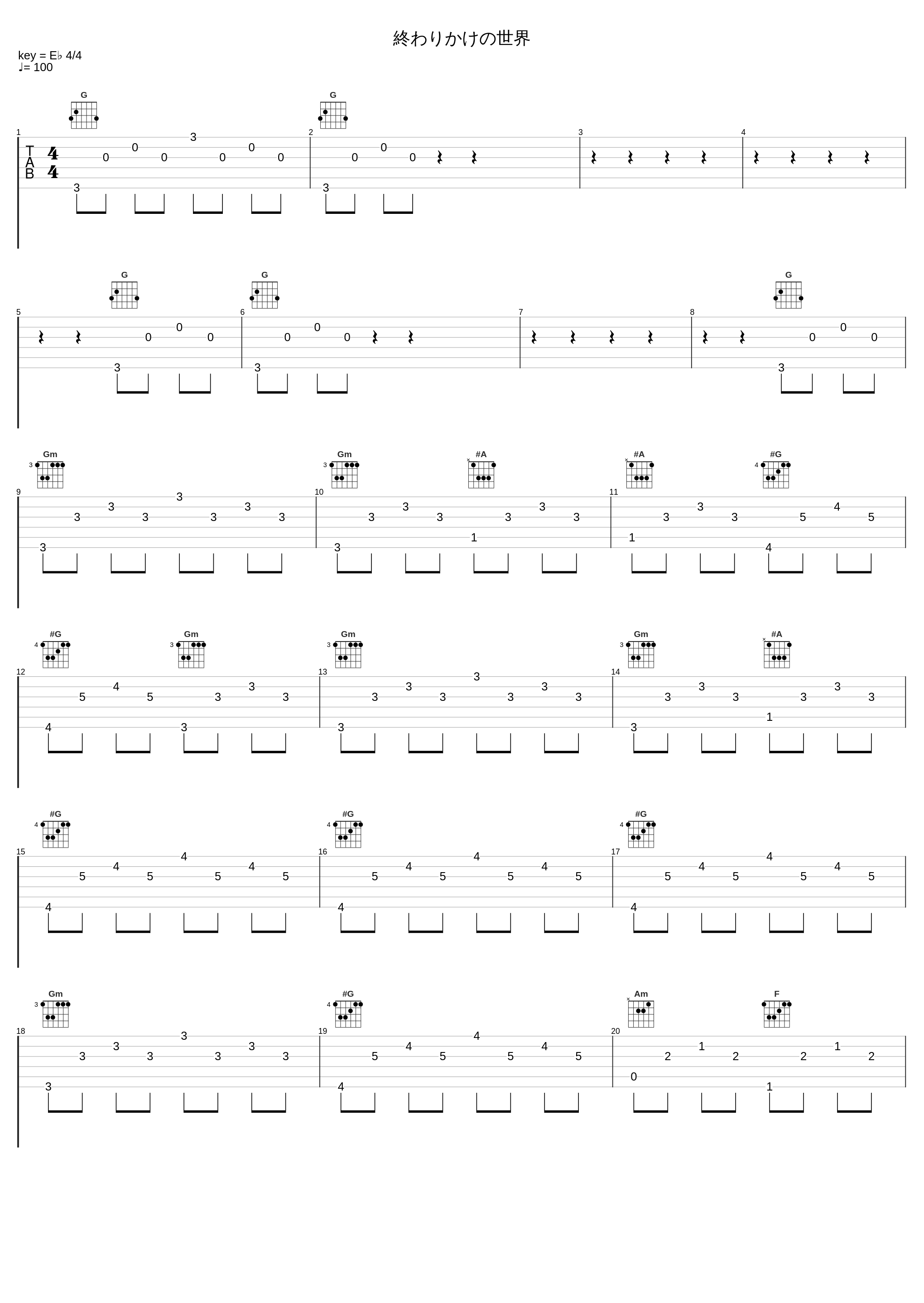 終わりかけの世界_Key Sounds Label_1