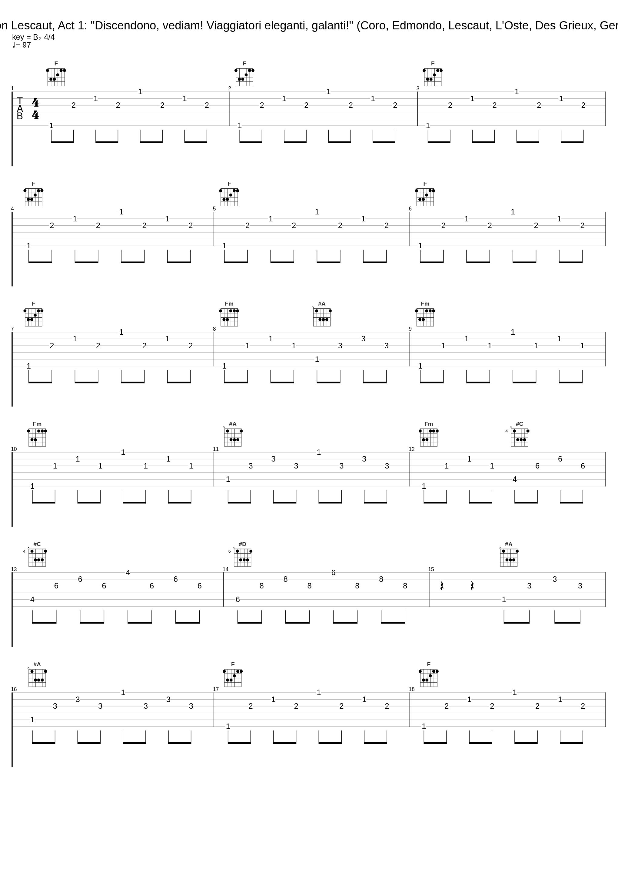 Manon Lescaut, Act 1: "Discendono, vediam! Viaggiatori eleganti, galanti!" (Coro, Edmondo, Lescaut, L'Oste, Des Grieux, Geronte)_Bruno Bartoletti,Ambrosian Opera Chorus,Noel Mangin,Richard Van Allan,Vincenzo Sardinero,Plácido Domingo_1