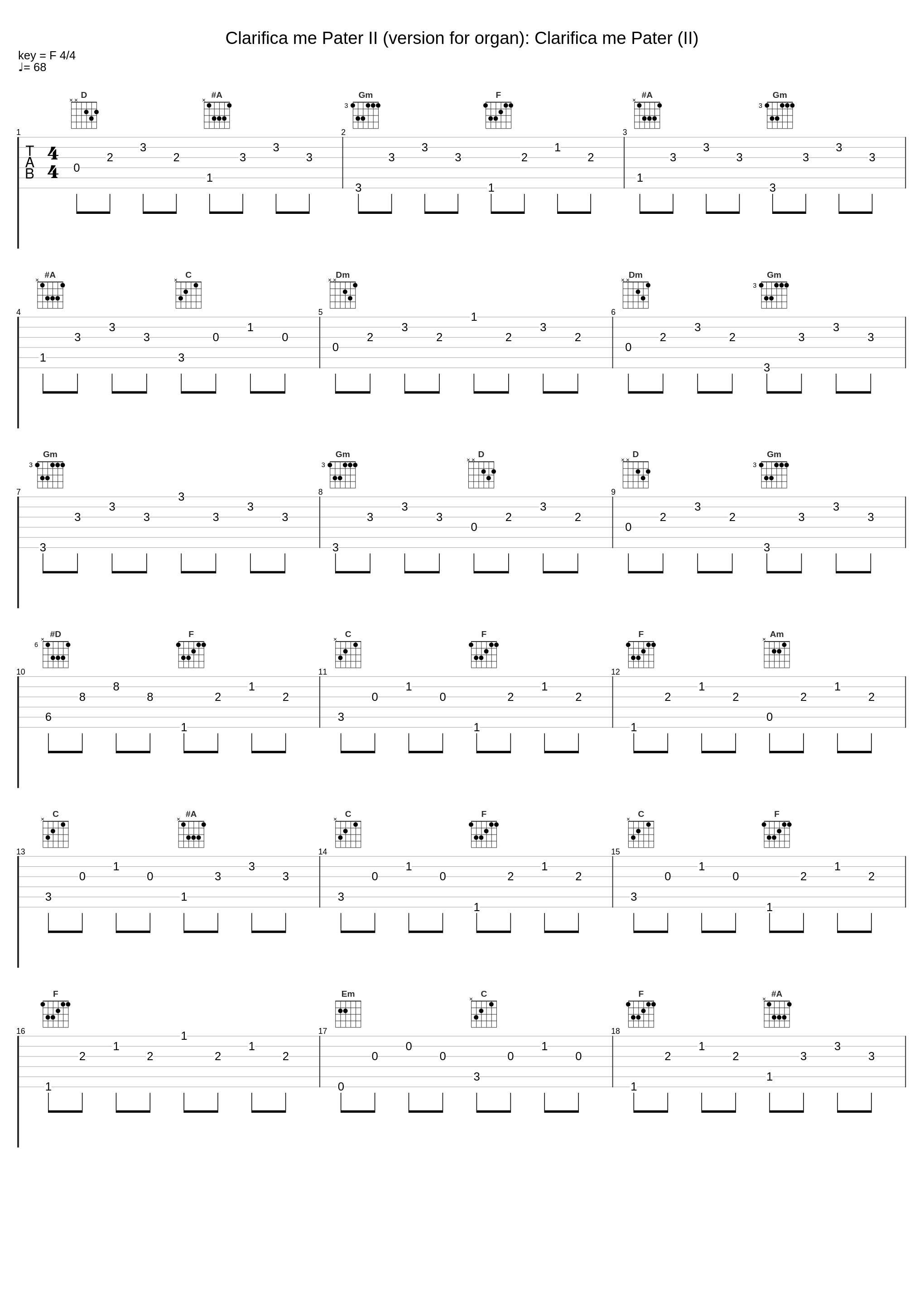 Clarifica me Pater II (version for organ): Clarifica me Pater (II)_Carl Smith_1