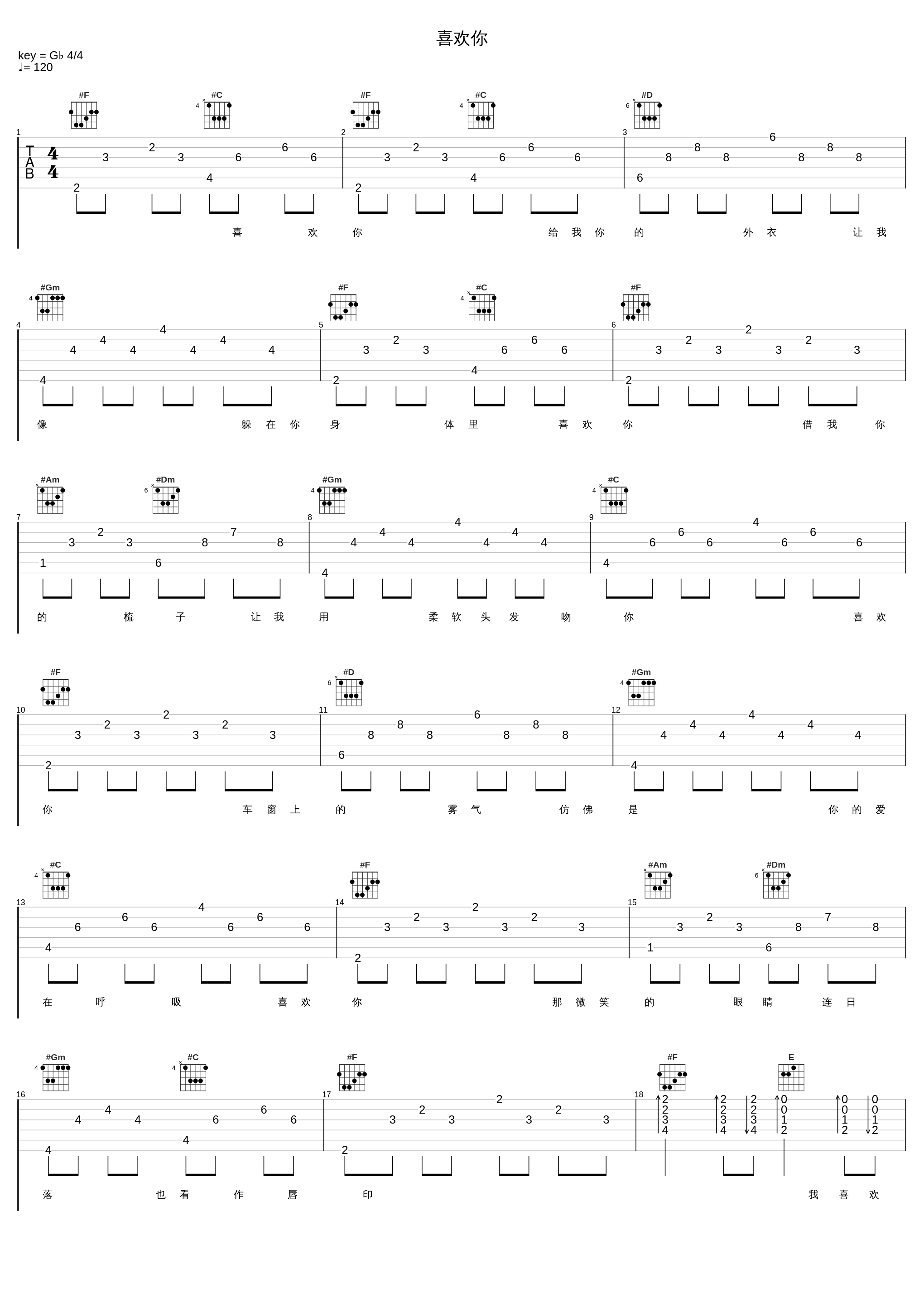 喜欢你_陈洁仪_1