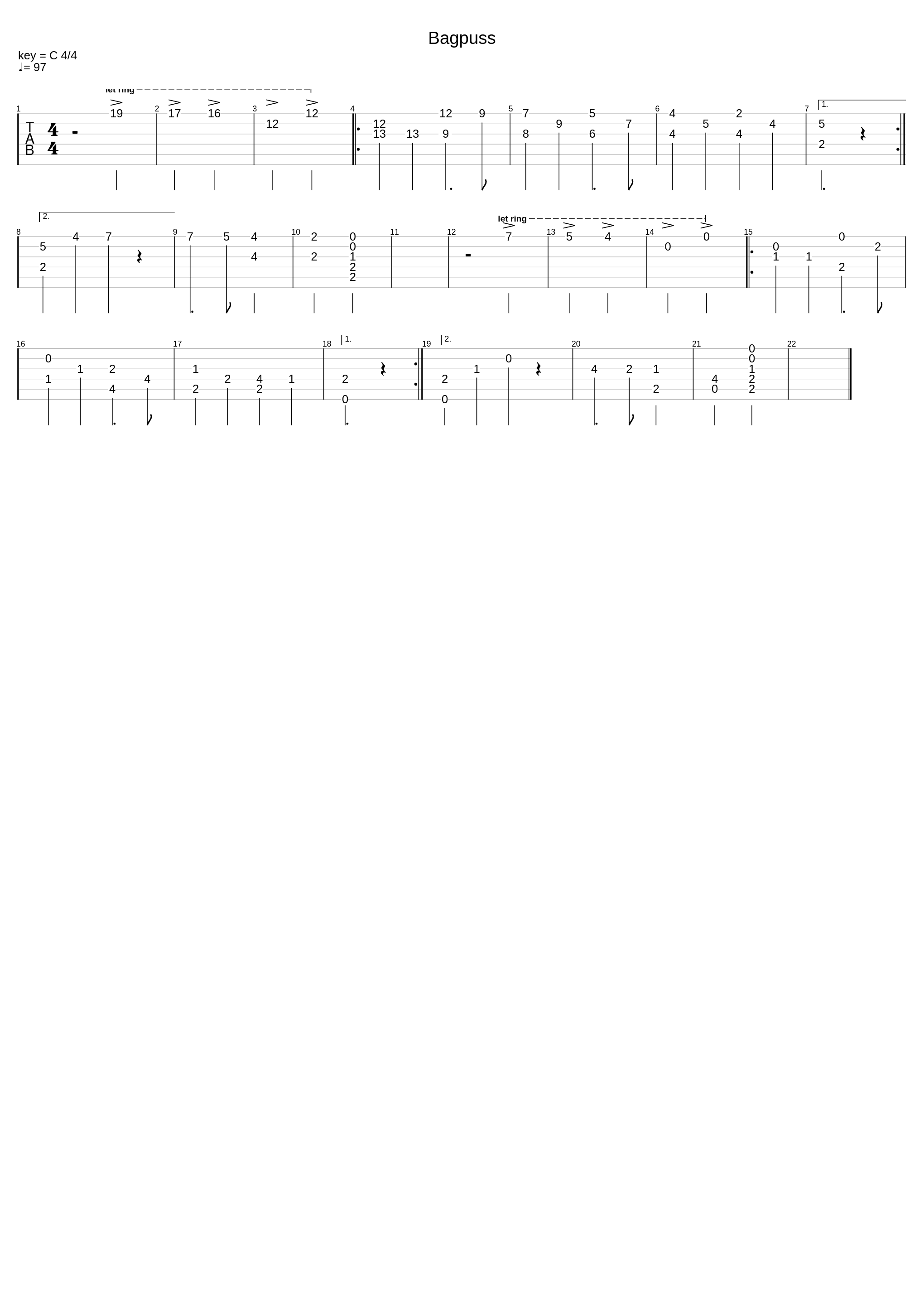 Bagpuss theme_Trascrizione 70 Mi Da Tanto_1