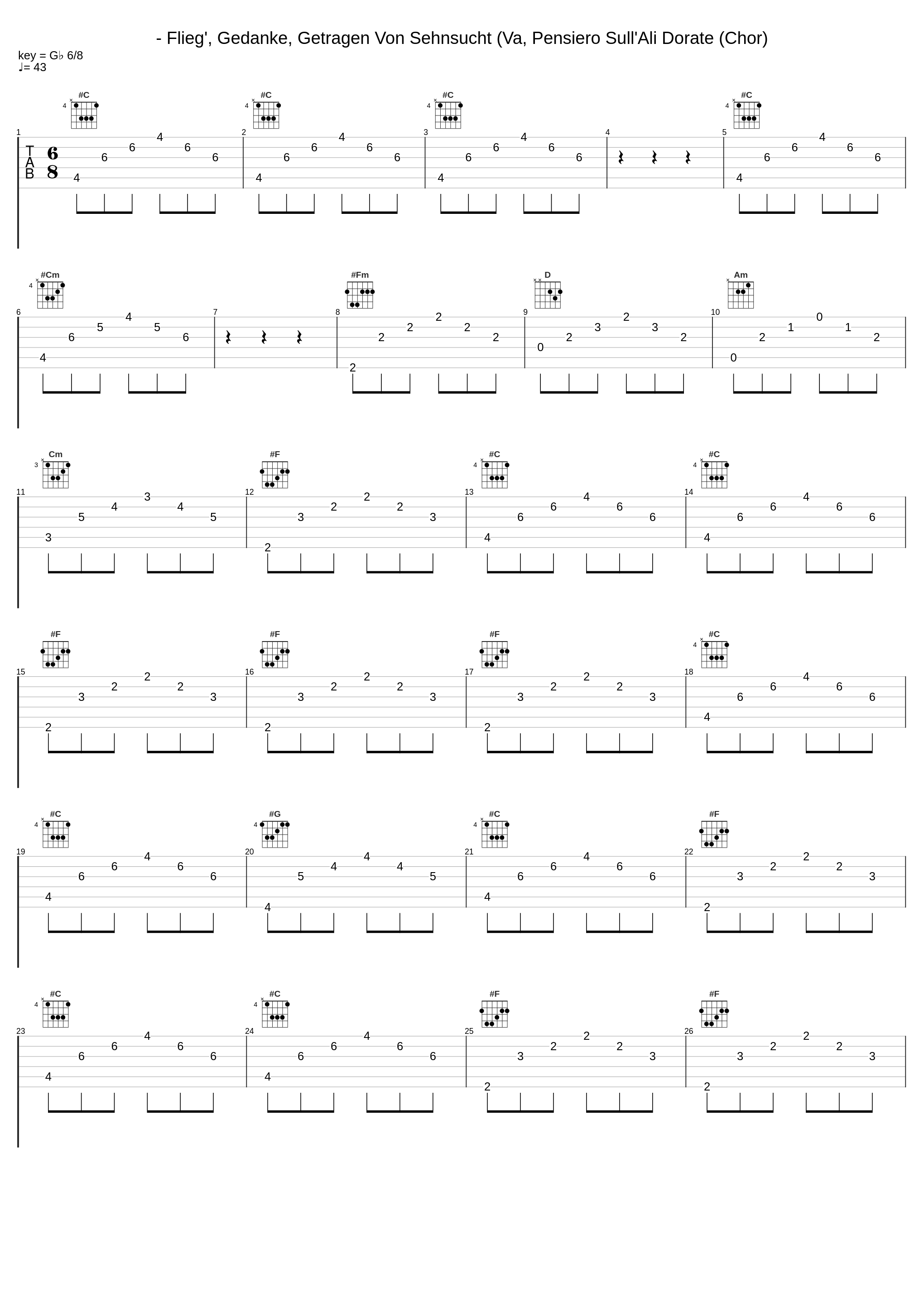 - Flieg', Gedanke, Getragen Von Sehnsucht (Va, Pensiero Sull'Ali Dorate (Chor)_Berliner Philharmoniker,Chor der Städtischen Oper Berlin,Horst Stein,Gottlob Frick_1