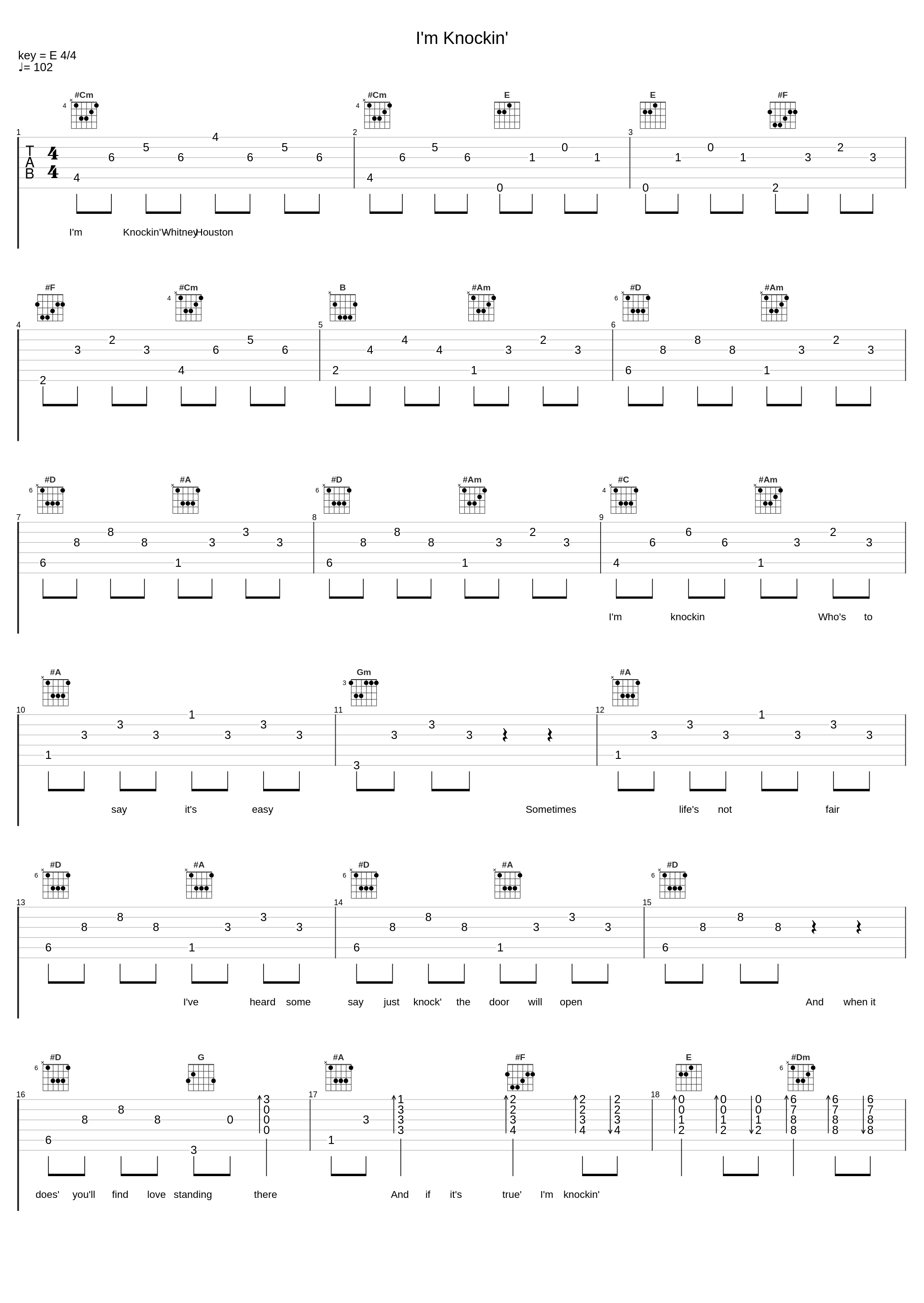 I'm Knockin'_Whitney Houston_1