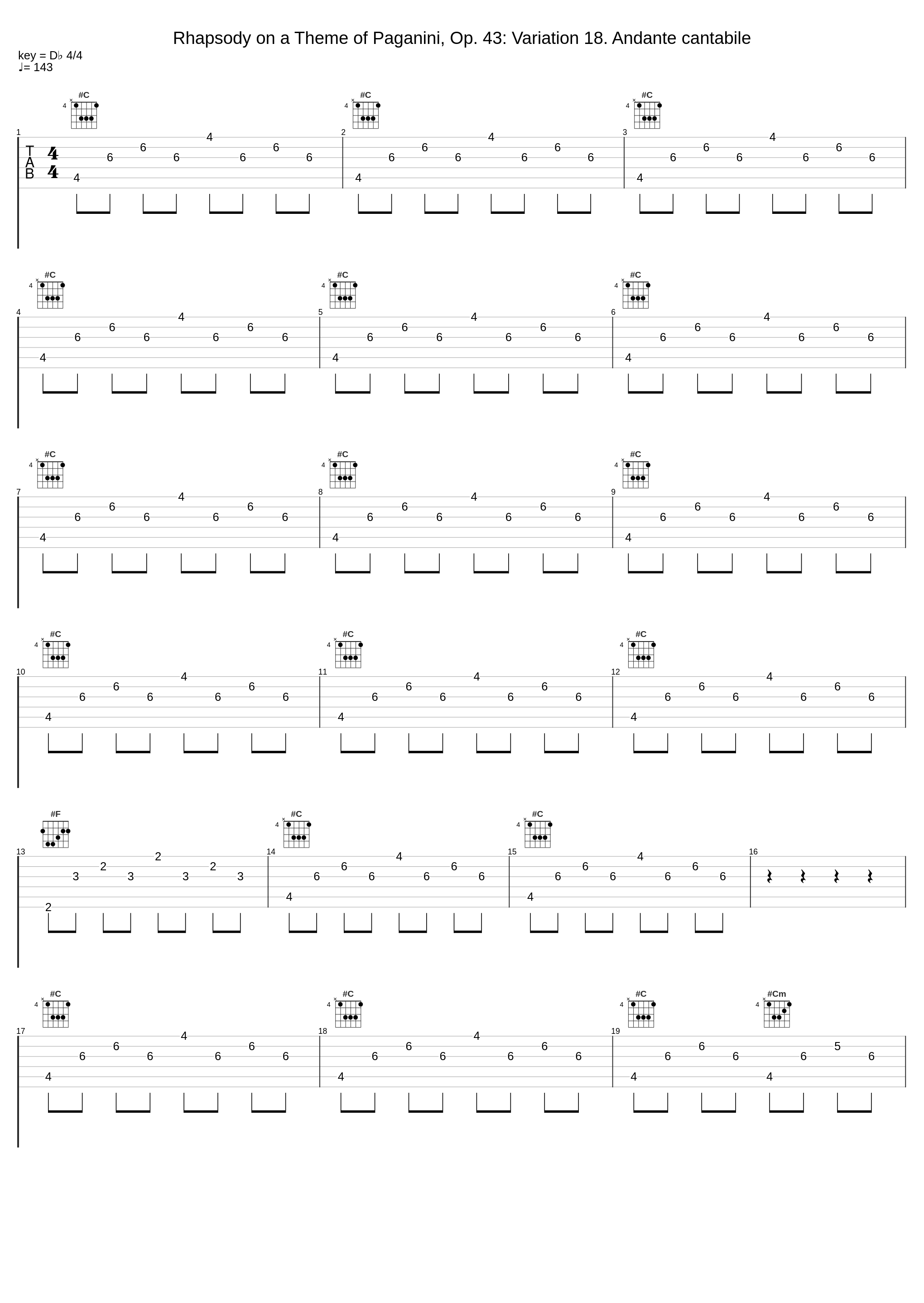 Rhapsody on a Theme of Paganini, Op. 43: Variation 18. Andante cantabile_Shura Cherkassky,Kölner Rundfunk Sinfonie Orchester,Zdeněk Mácal,Sergei Rachmaninoff_1