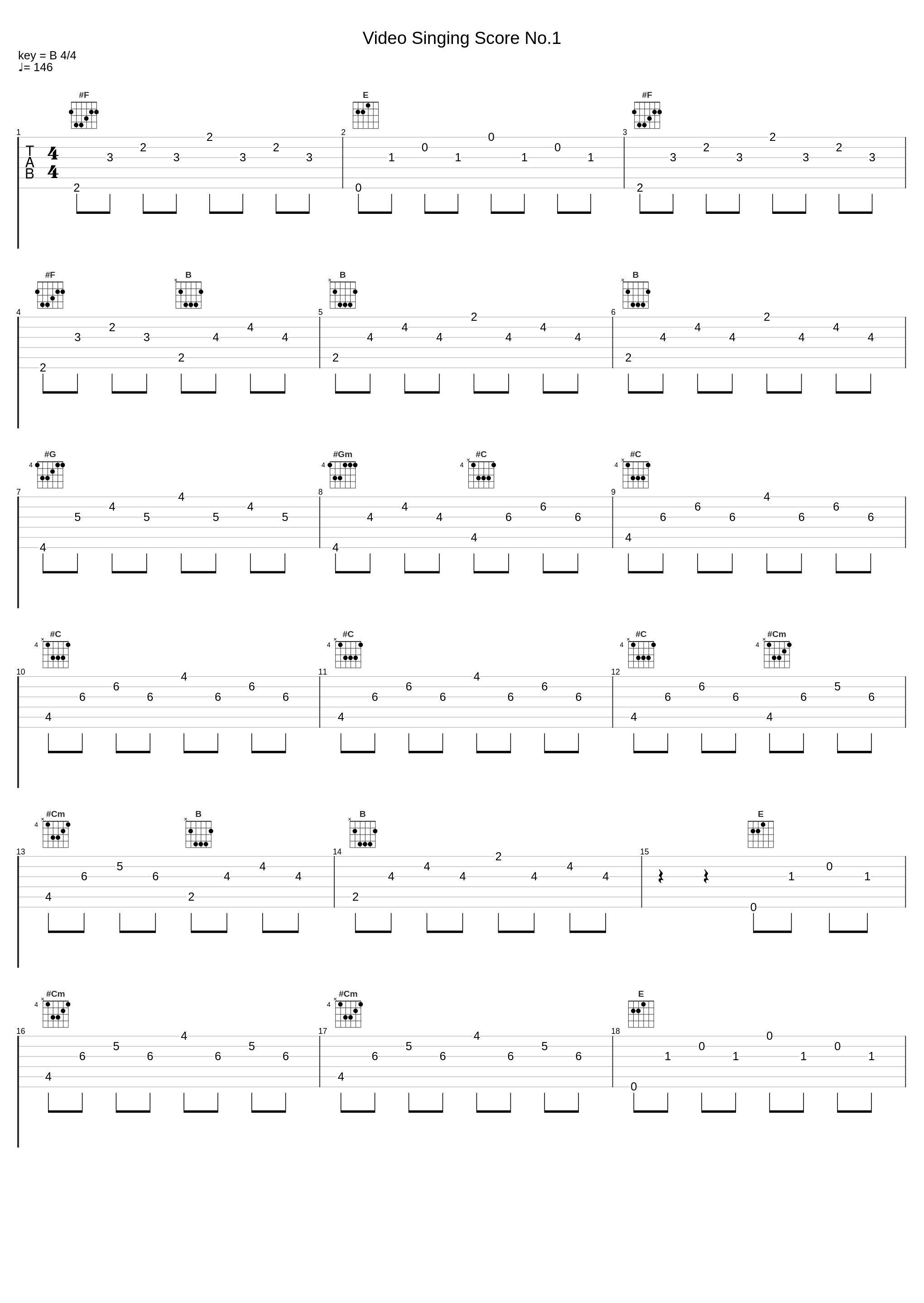 Video Singing Score No.1_Sean McCann_1