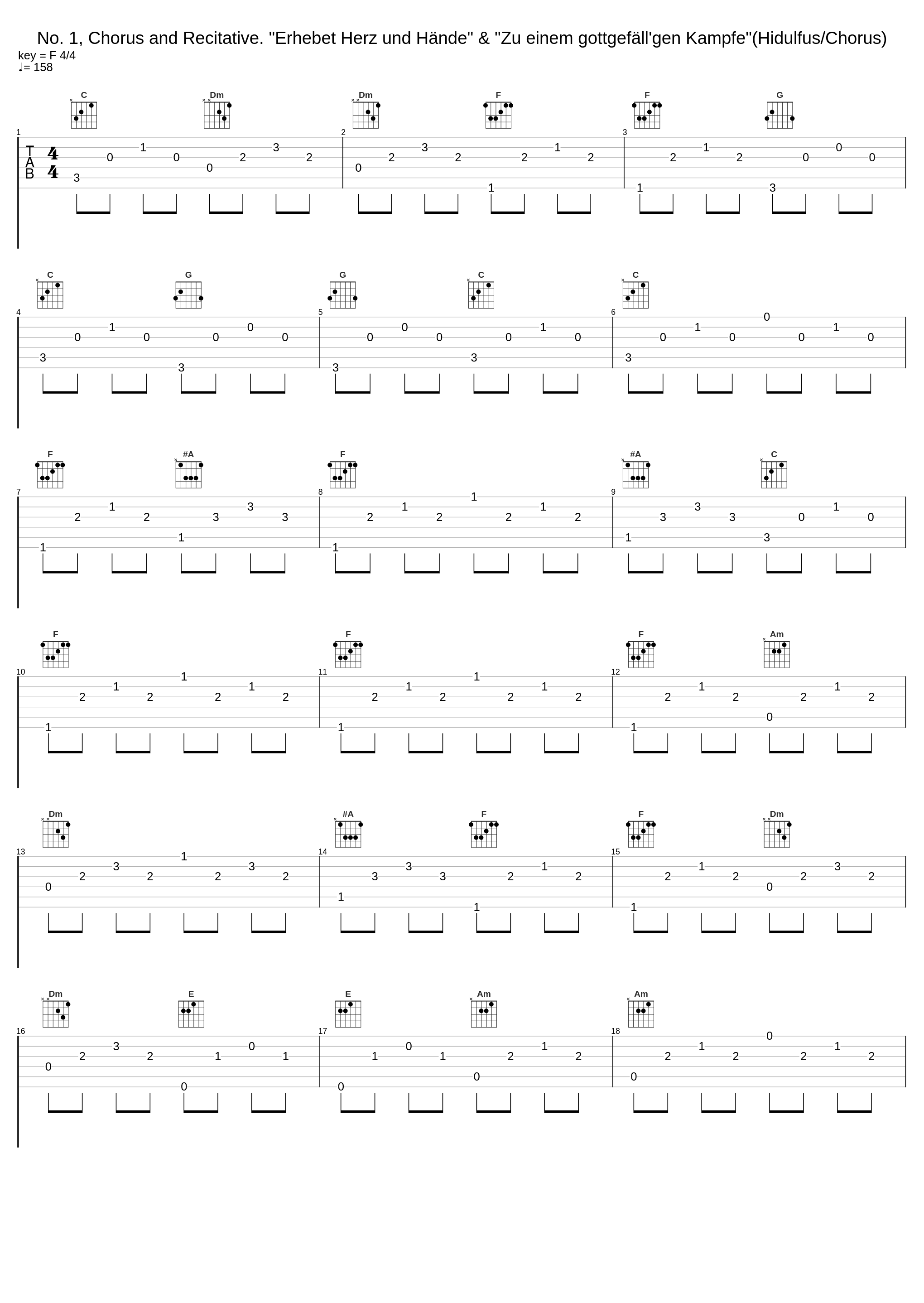 No. 1, Chorus and Recitative. "Erhebet Herz und Hände" & "Zu einem gottgefäll'gen Kampfe"(Hidulfus/Chorus)_Rundfunkchor Berlin,Gewandhausorchester Leipzig,Kurt Masur,Siegfried Lorenz_1