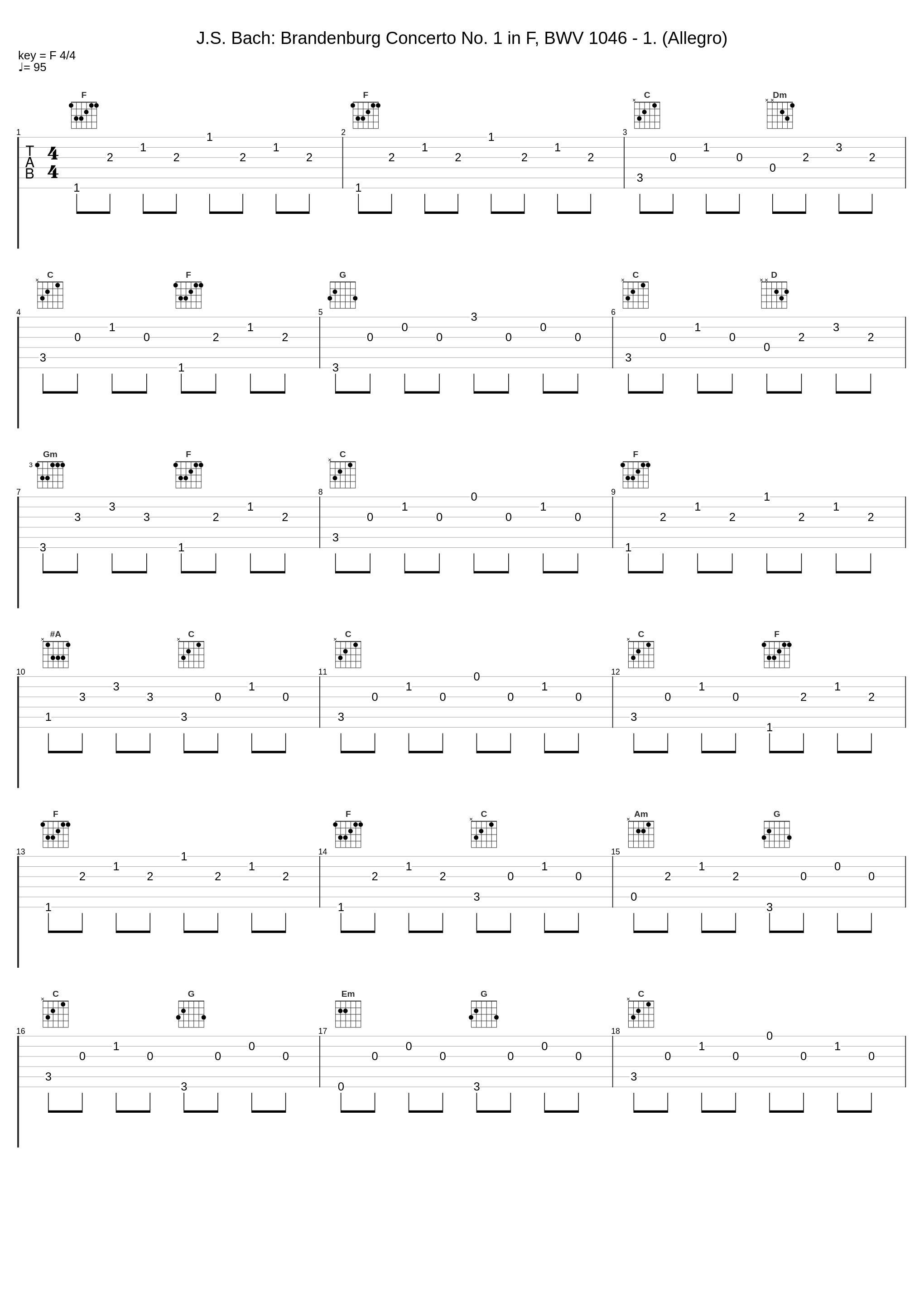 J.S. Bach: Brandenburg Concerto No. 1 in F, BWV 1046 - 1. (Allegro)_Hansheinz Schneeberger,Manfred Clement,Hermann Baumann,Werner Meyendorf,Karl Kolbinger,Hedwig Bilgram,Münchener Bach-Orchester,Karl Richter_1