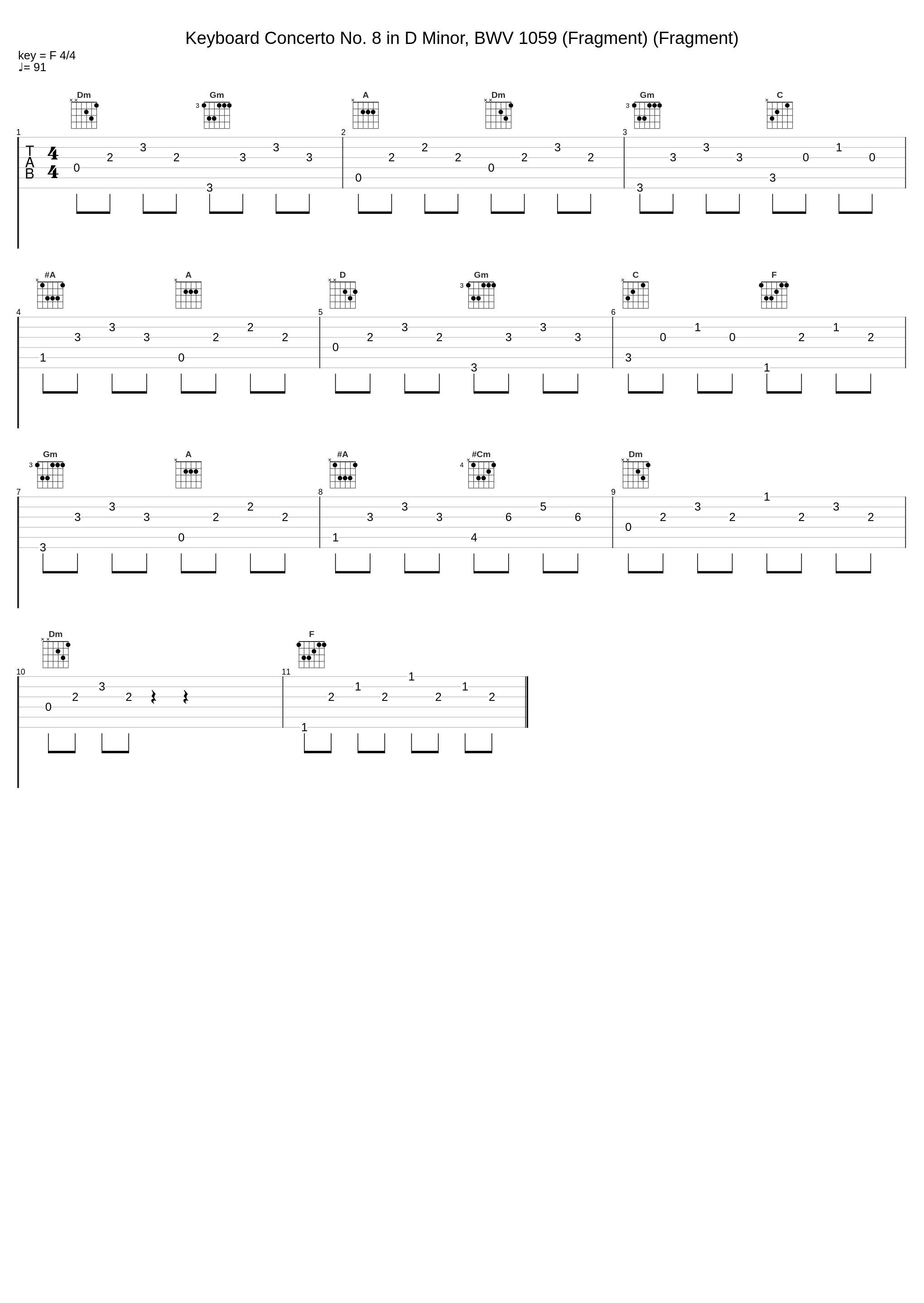 Keyboard Concerto No. 8 in D Minor, BWV 1059 (Fragment) (Fragment)_Alena Cherny,Orchester le Phénix,Johann Sebastian Bach_1