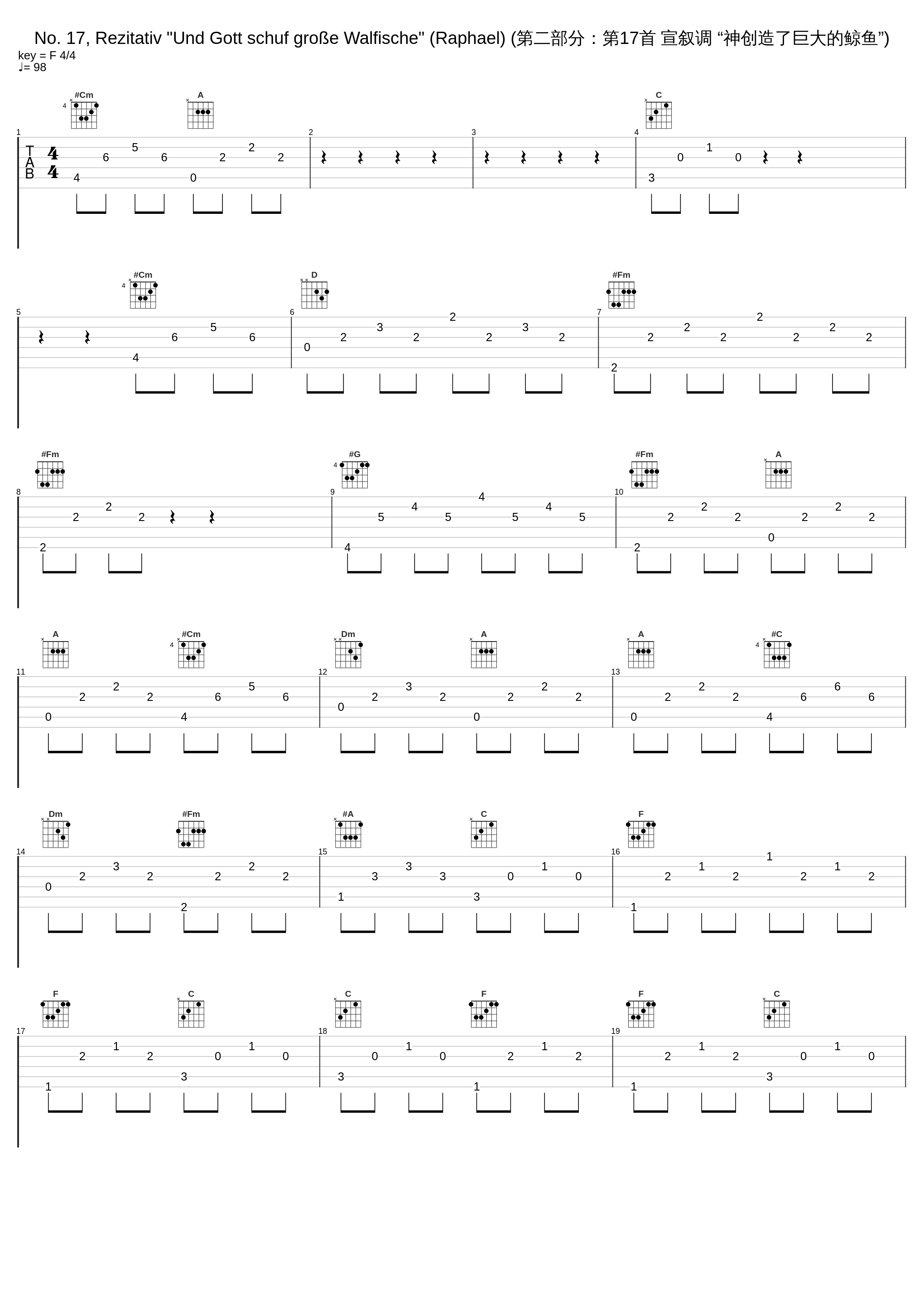 No. 17, Rezitativ "Und Gott schuf große Walfische" (Raphael) (第二部分：第17首 宣叙调 “神创造了巨大的鲸鱼”)_Bruno Weil,Tafelmusik,Harry van der Kamp,Joseph Haydn_1