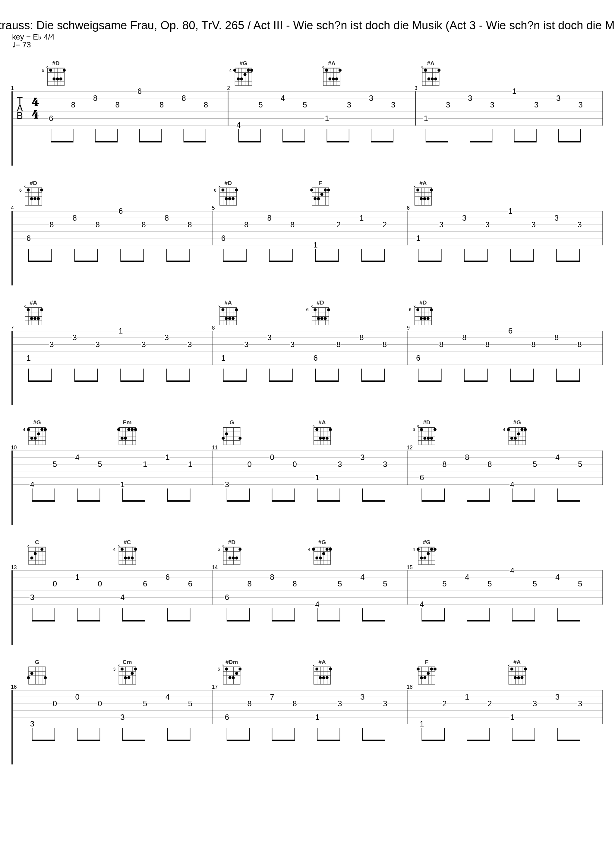 R. Strauss: Die schweigsame Frau, Op. 80, TrV. 265 / Act III - Wie schön ist doch die Musik (Act 3 - Wie schön ist doch die Musik)_Thomas Quasthoff,Orchester der Deutschen Oper Berlin,Christian Thielemann_1