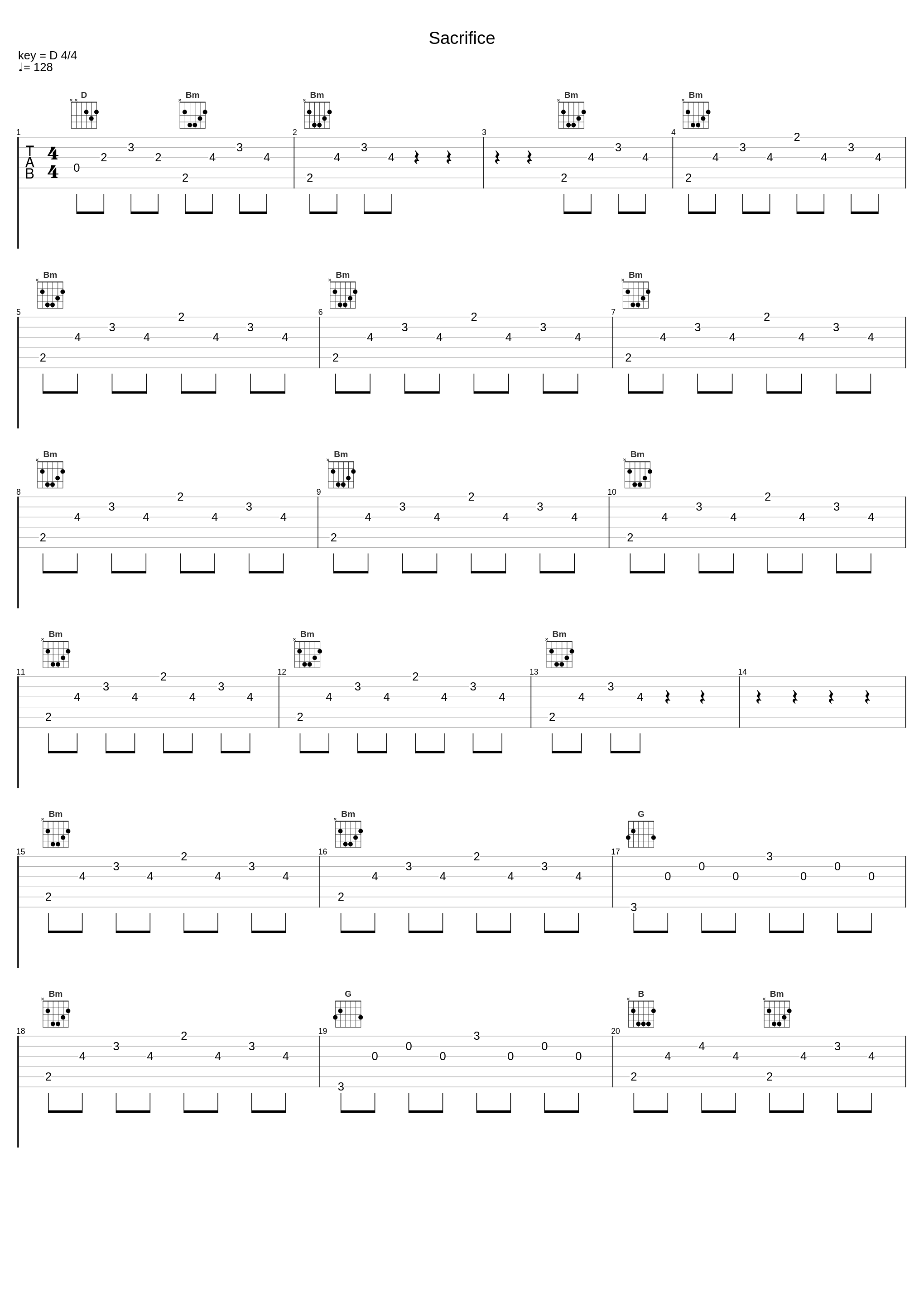 Sacrifice_Power Music Workout,Abel Tesfaye,Axel Hedfors,Carl Nordström,Kevin Duane McCord,Max Martin,Oscar Holter,Sebastian Ingrosso,Steve Angello_1