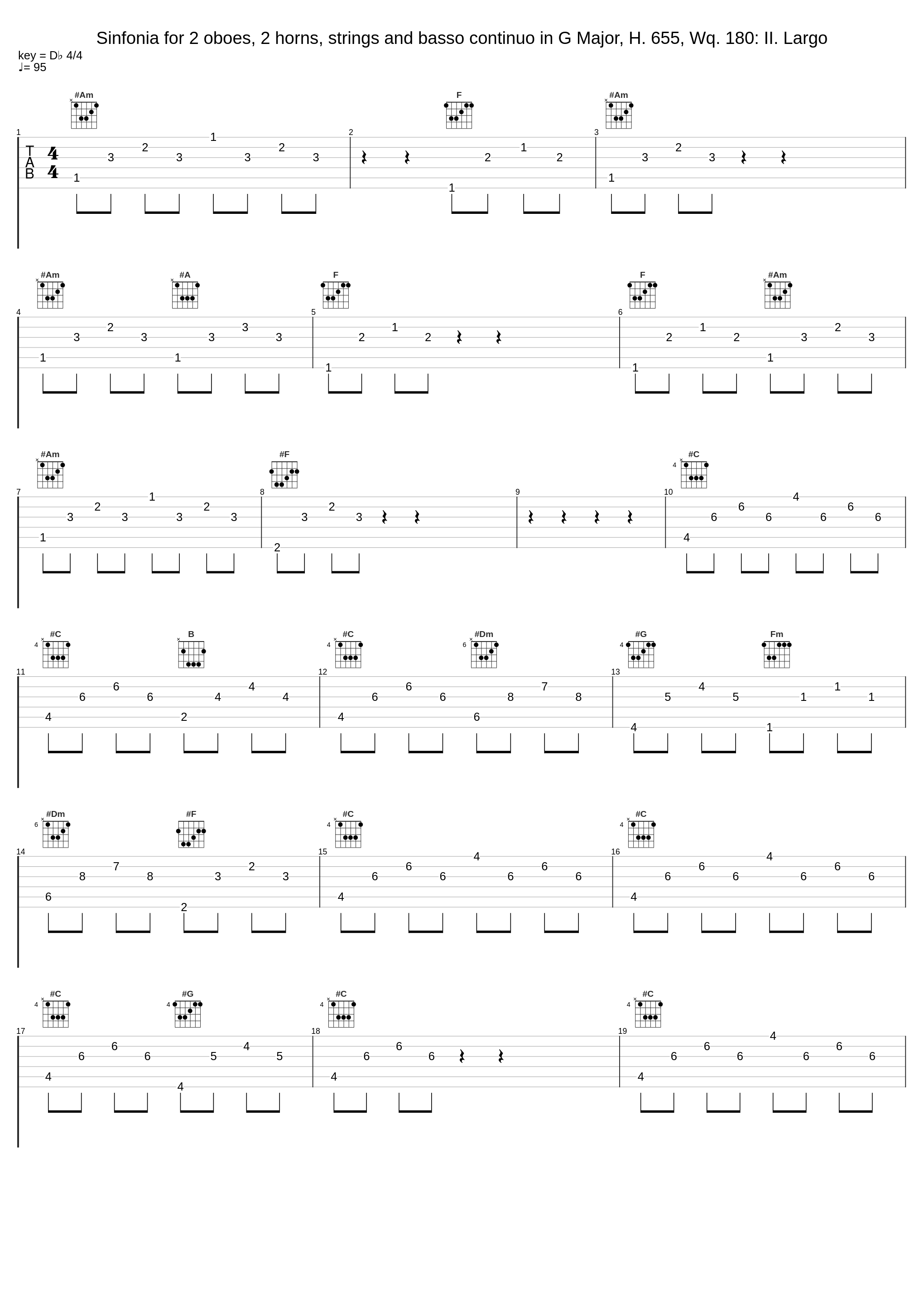 Sinfonia for 2 oboes, 2 horns, strings and basso continuo in G Major, H. 655, Wq. 180: II. Largo_Akademie fur Alte Musik Berlin_1