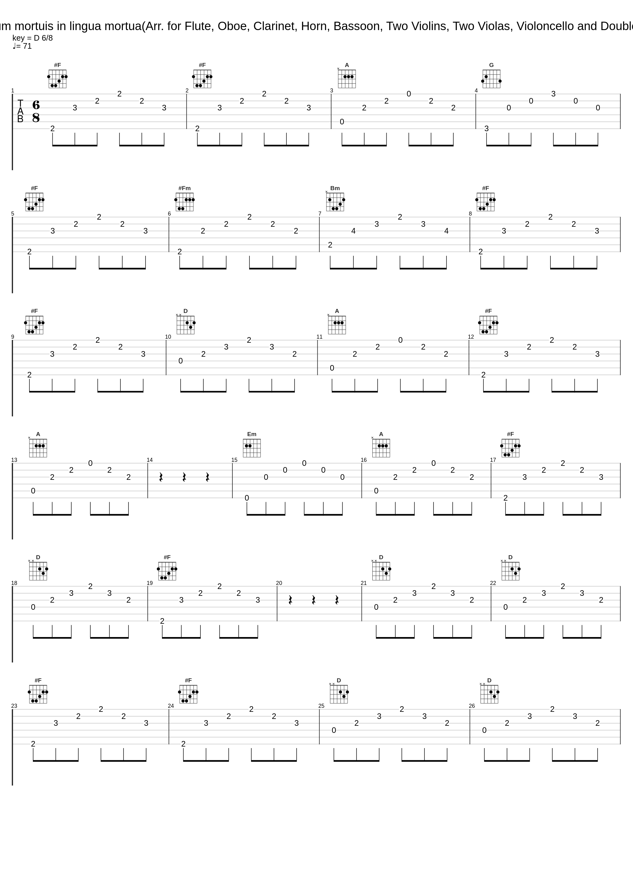 Pictures at an Exhibition: XIV. Cum mortuis in lingua mortua(Arr. for Flute, Oboe, Clarinet, Horn, Bassoon, Two Violins, Two Violas, Violoncello and Double Bass by Wolfgang Renz) (Inst.)_Ensemble Berlin_1