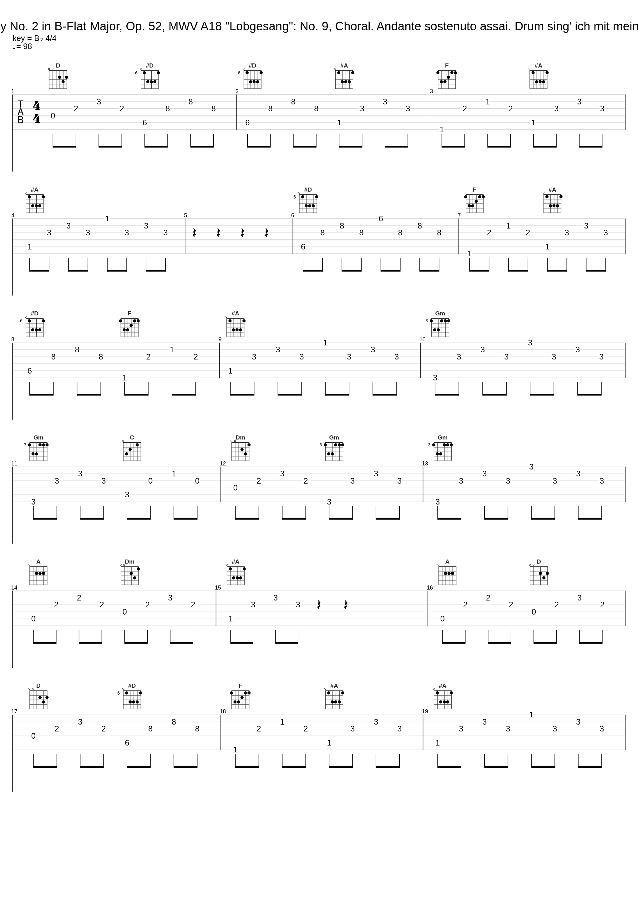 Symphony No. 2 in B-Flat Major, Op. 52, MWV A18 "Lobgesang": No. 9, Choral. Andante sostenuto assai. Drum sing' ich mit meinem Liede_Frieder Lang,Soile Isokoski,Das Neue Orchester,Felix Mendelssohn_1