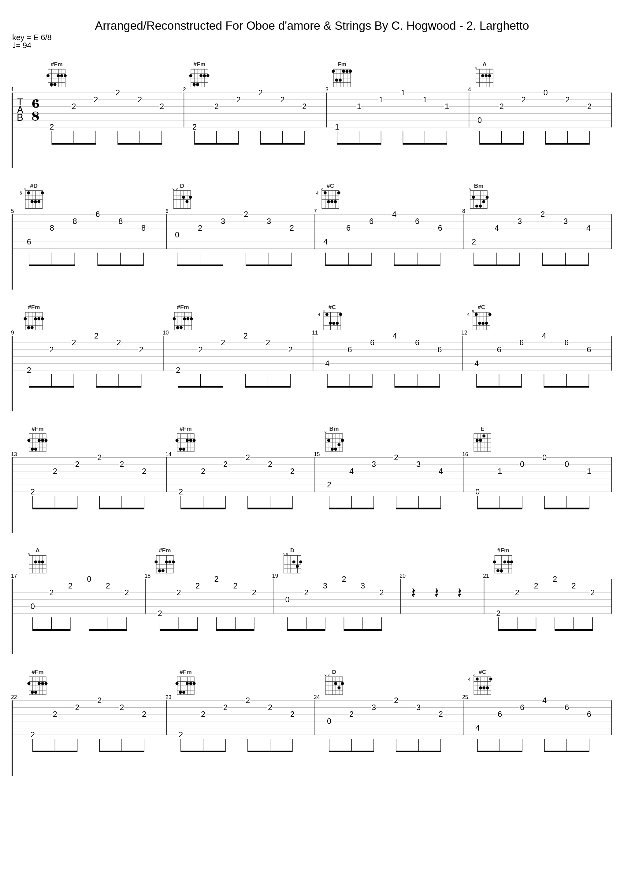 Arranged/Reconstructed For Oboe d'amore & Strings By C. Hogwood - 2. Larghetto_Manfred,Münchener Bach-Orchester,Karl Richter_1