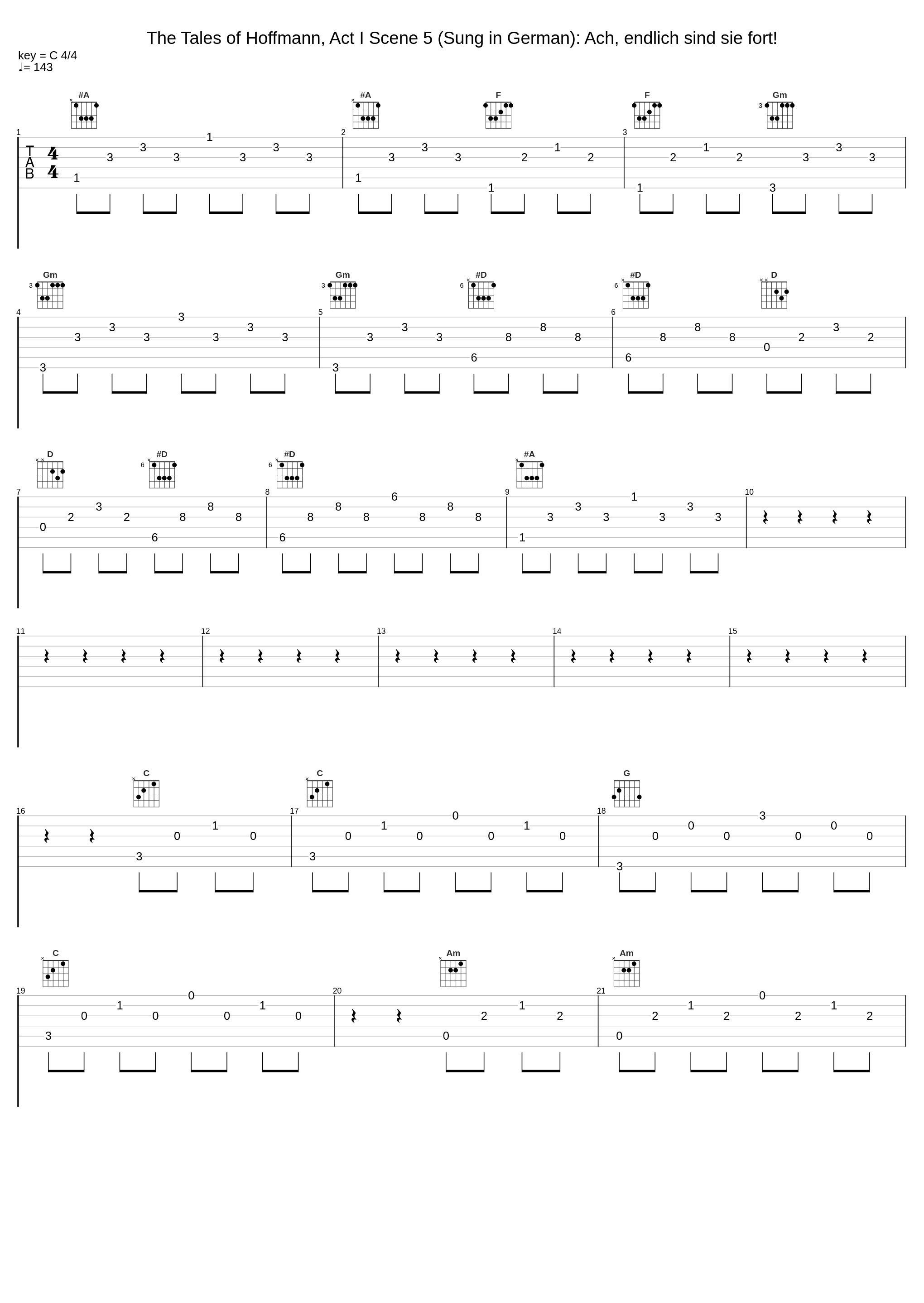 The Tales of Hoffmann, Act I Scene 5 (Sung in German): Ach, endlich sind sie fort!_Rudolf Schock,Kölner Rundfunk Sinfonie Orchester,Eugen Szenkar,Unknown Artist_1