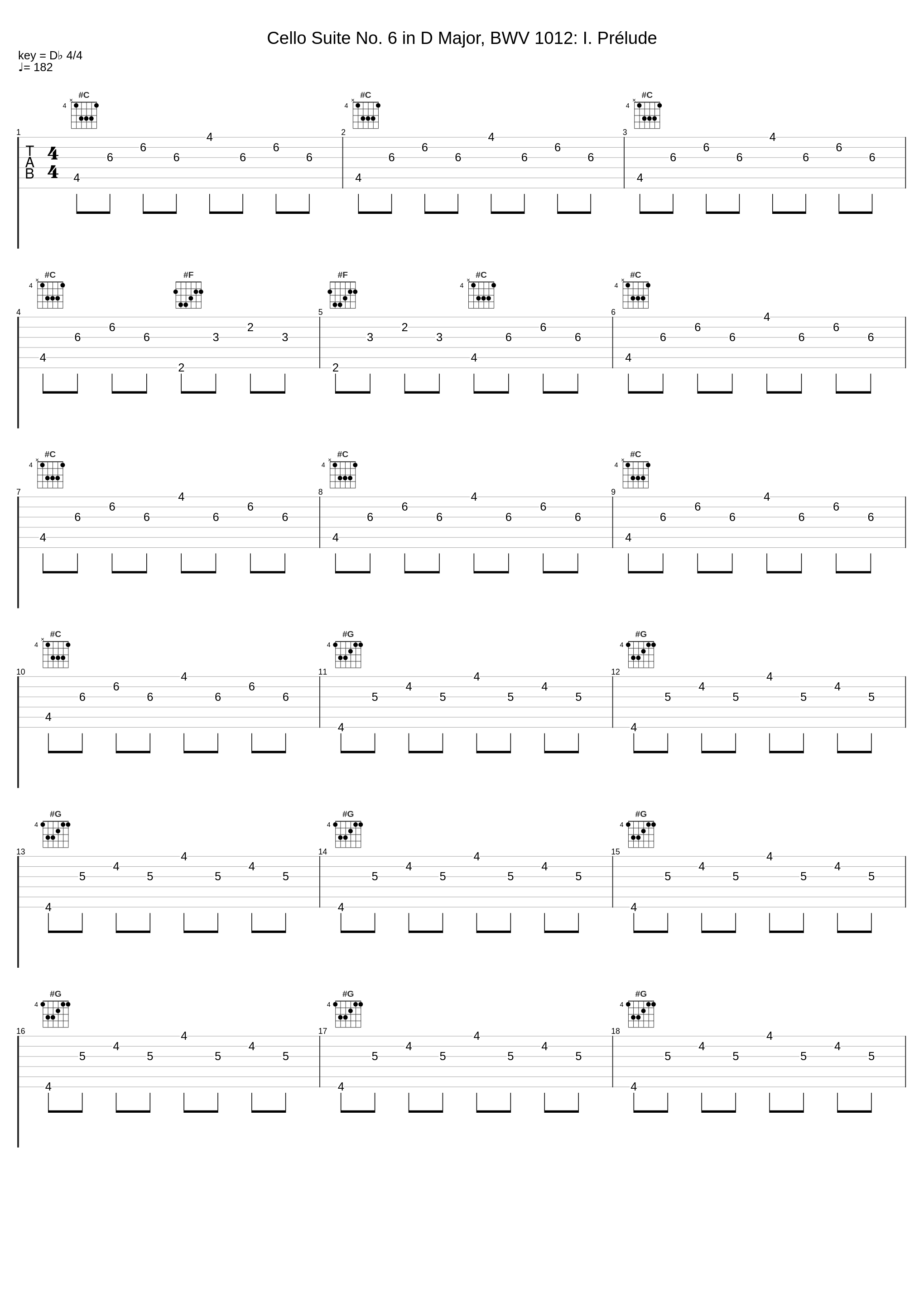 Cello Suite No. 6 in D Major, BWV 1012: I. Prélude_Bruno Cocset,Johann Sebastian Bach_1