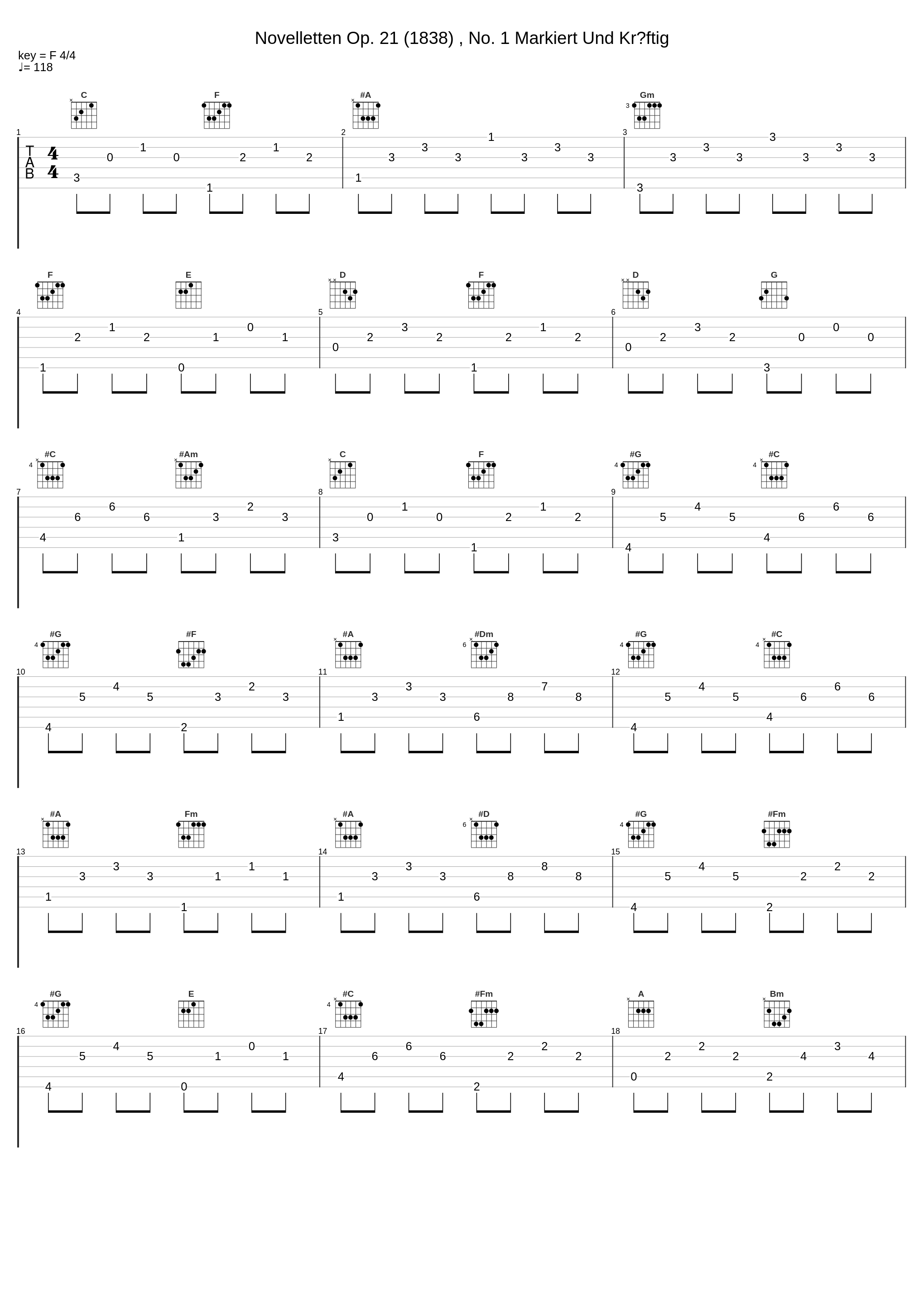 Novelletten Op. 21 (1838) , No. 1 Markiert Und Kräftig_Marco Mantovani,Robert Schumann_1