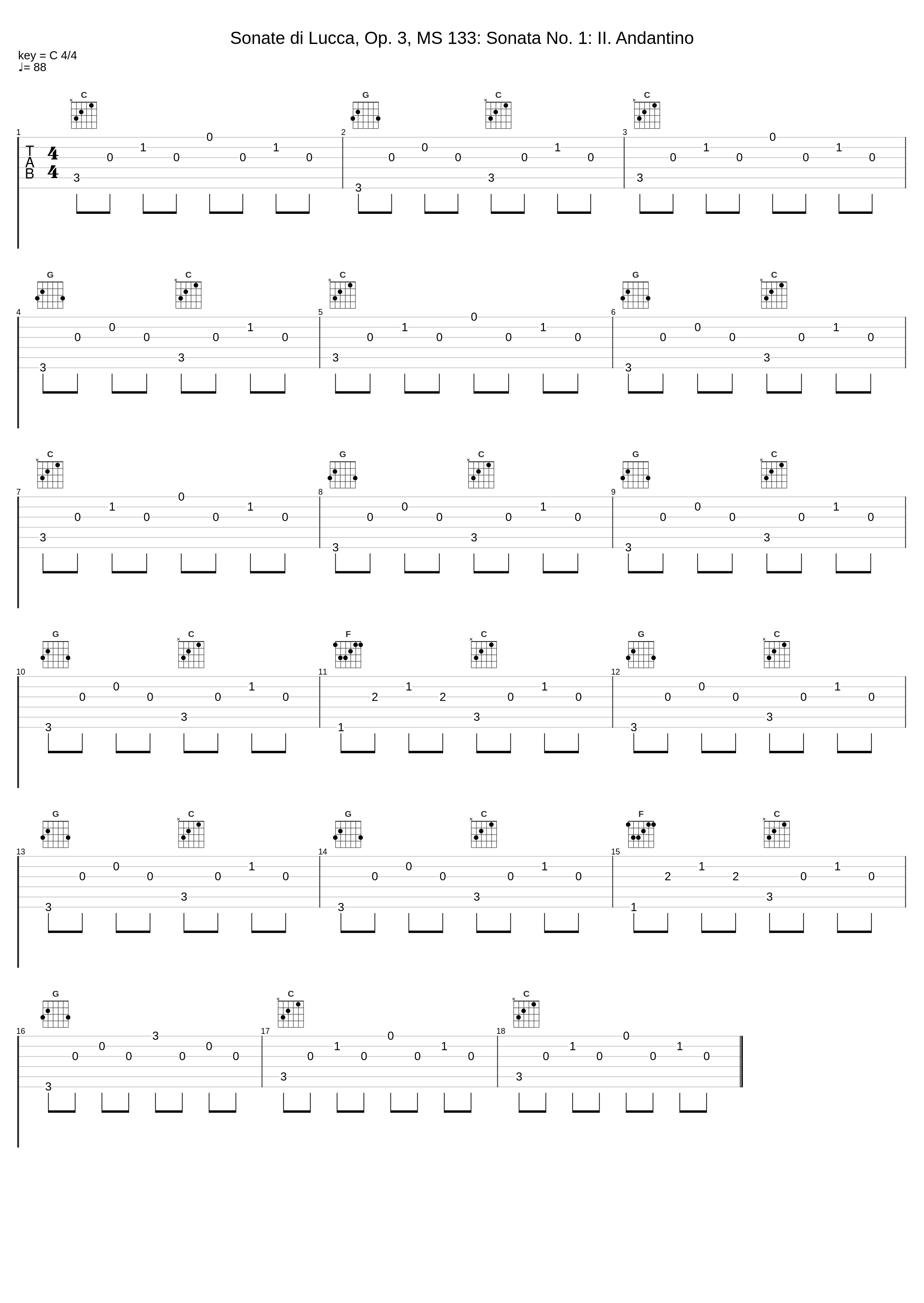 Sonate di Lucca, Op. 3, MS 133: Sonata No. 1: II. Andantino_Luigi Alberto Bianchi_1