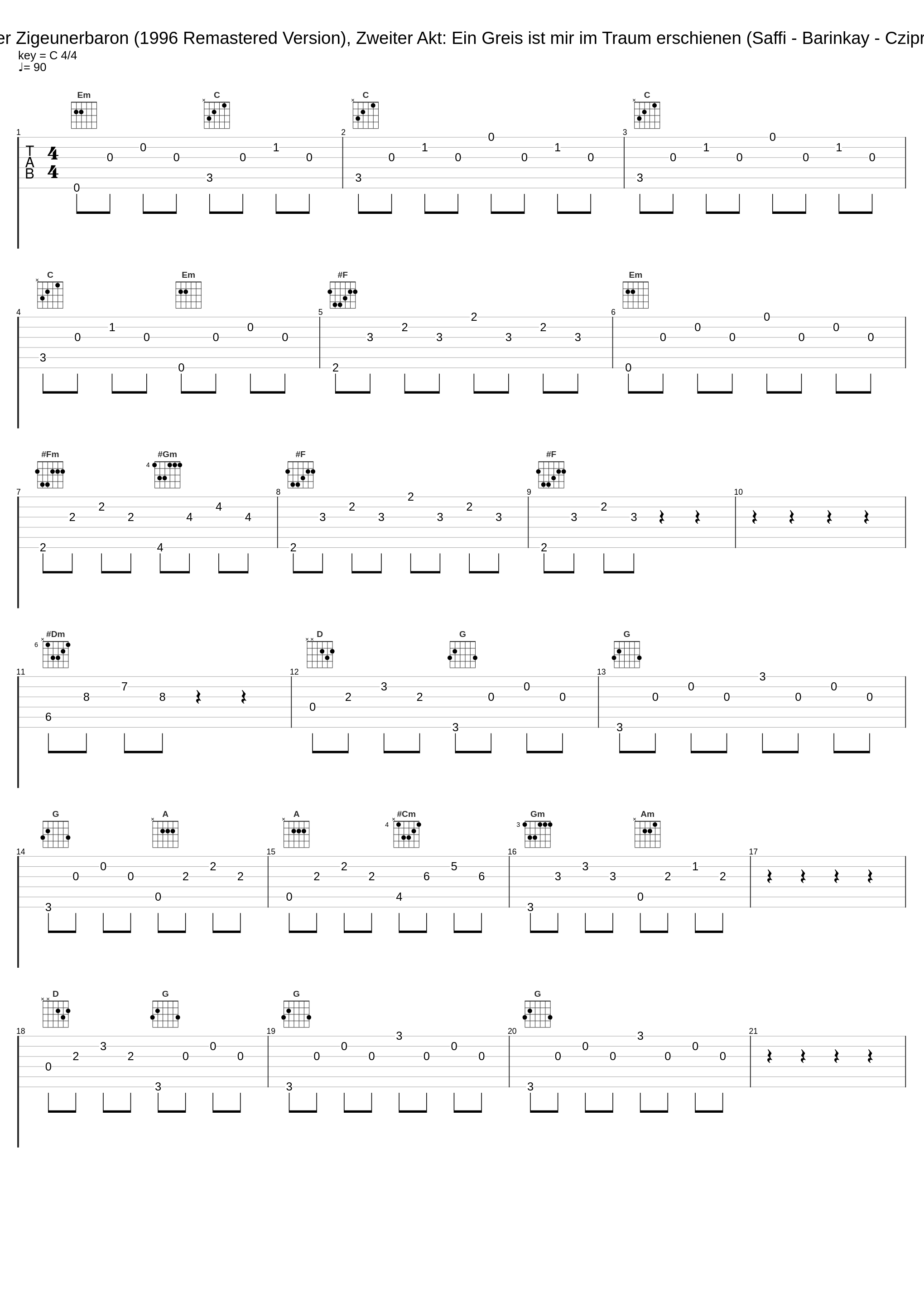 Der Zigeunerbaron (1996 Remastered Version), Zweiter Akt: Ein Greis ist mir im Traum erschienen (Saffi - Barinkay - Czipra)_Nicolai Gedda,Grace Bumbry,Hermann Prey,Rita Streich,Kurt Böhme,Franz Allers,Orchester der Bayerischen Staatsoper München,Gisela Litz,Biserka Cvejic,Wolfgang Anheisser,Chor der Bayerischen Staatsoper München,Willi Brokmeier_1