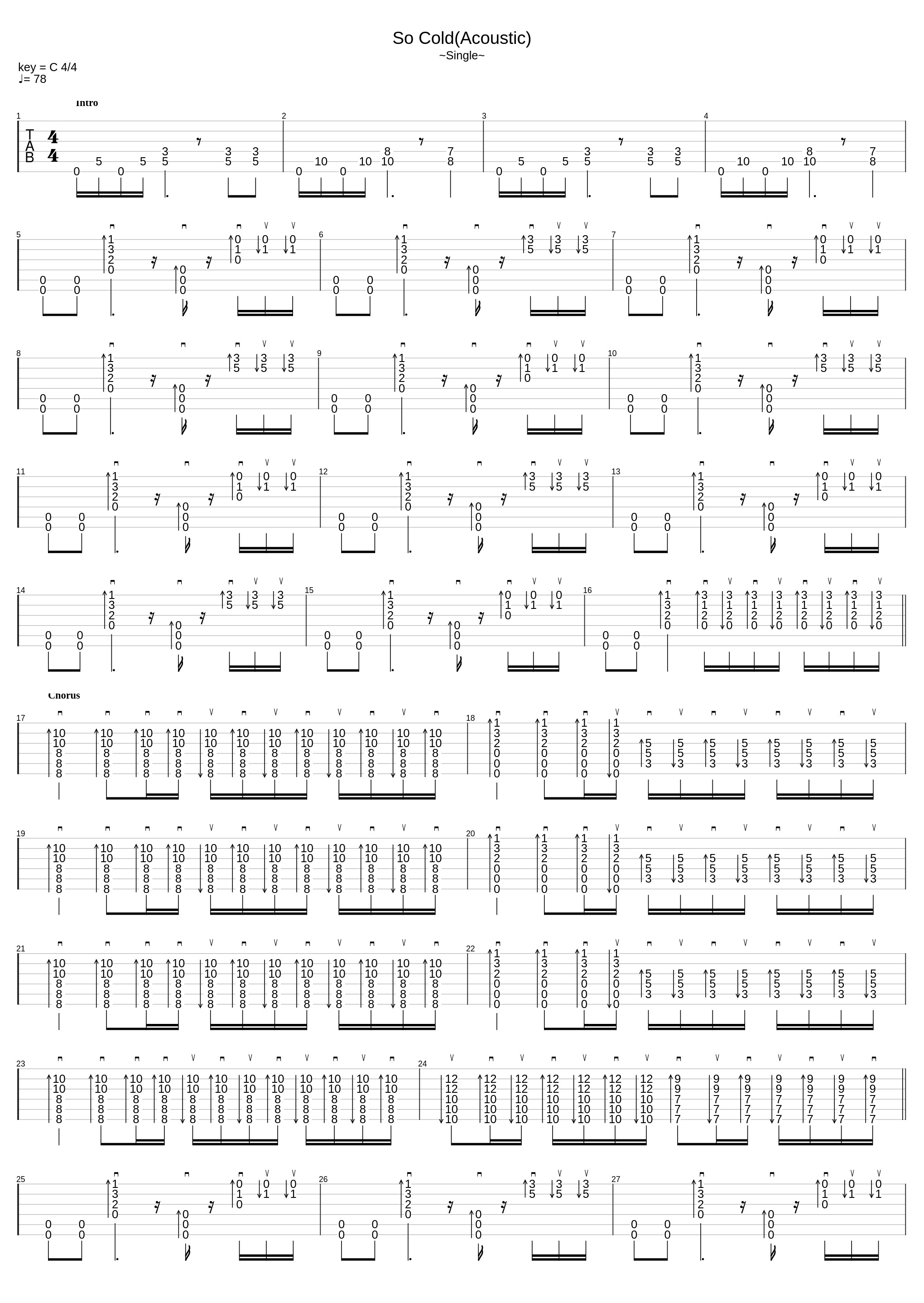 So Cold (Acoustic)_Breaking Benjamin_1