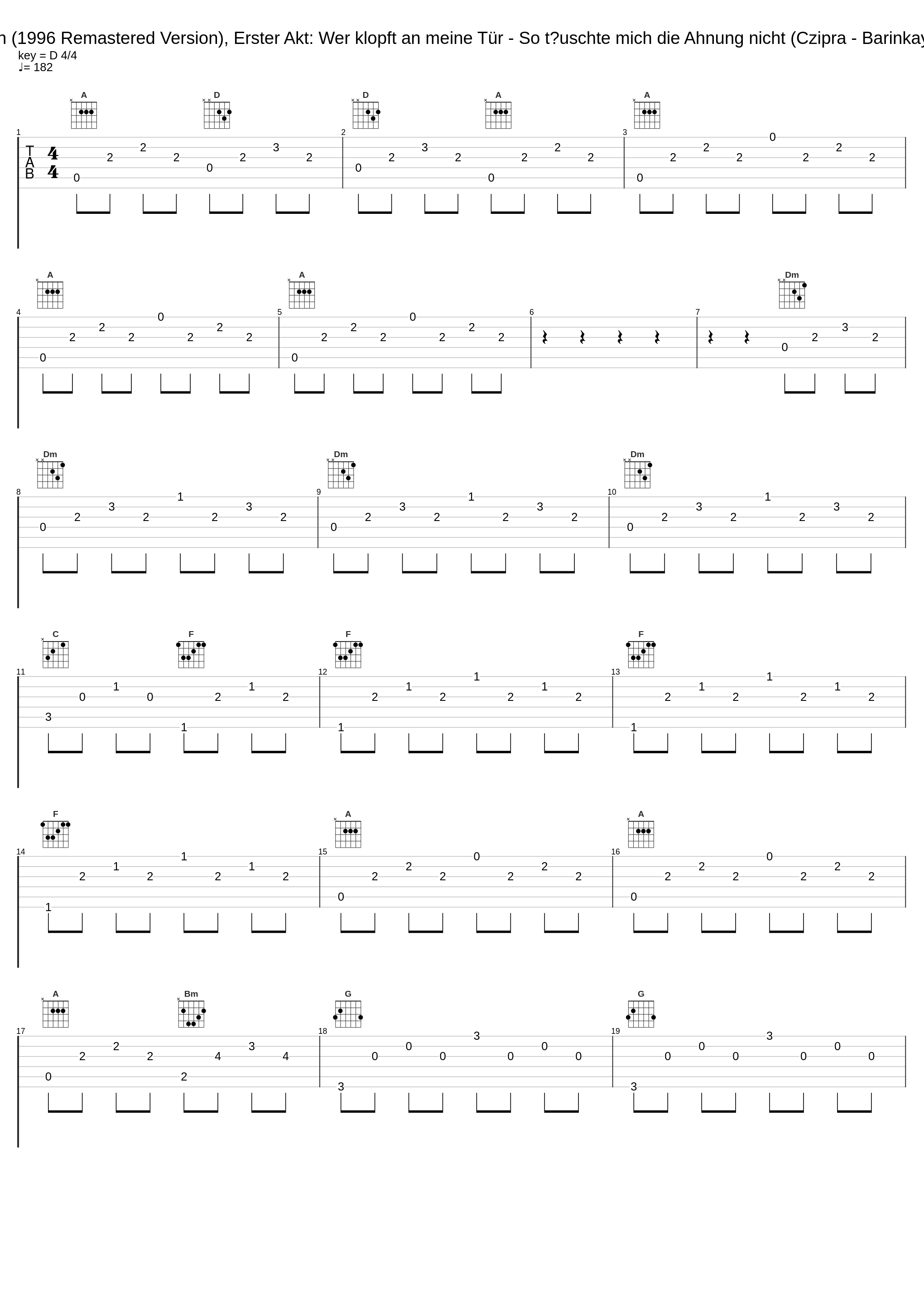 Der Zigeunerbaron (1996 Remastered Version), Erster Akt: Wer klopft an meine Tür - So täuschte mich die Ahnung nicht (Czipra - Barinkay - Carnero - Saffi)_Nicolai Gedda,Grace Bumbry,Hermann Prey,Rita Streich,Kurt Böhme,Franz Allers,Orchester der Bayerischen Staatsoper München,Gisela Litz,Biserka Cvejic,Wolfgang Anheisser,Chor der Bayerischen Staatsoper München,Willi Brokmeier_1